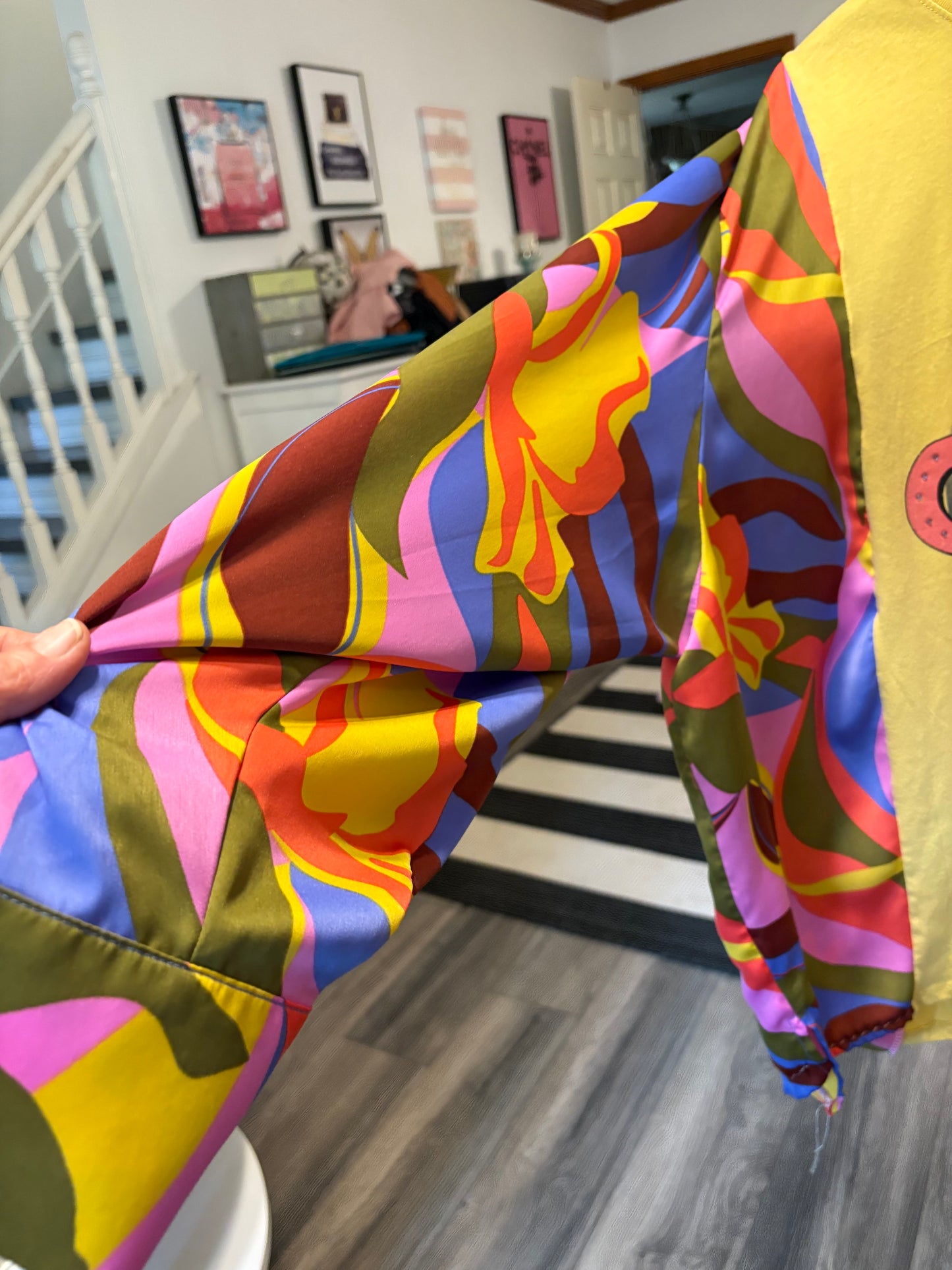 Stones Upcycled Funky Top Fits a Large to 3X…Super Oversized