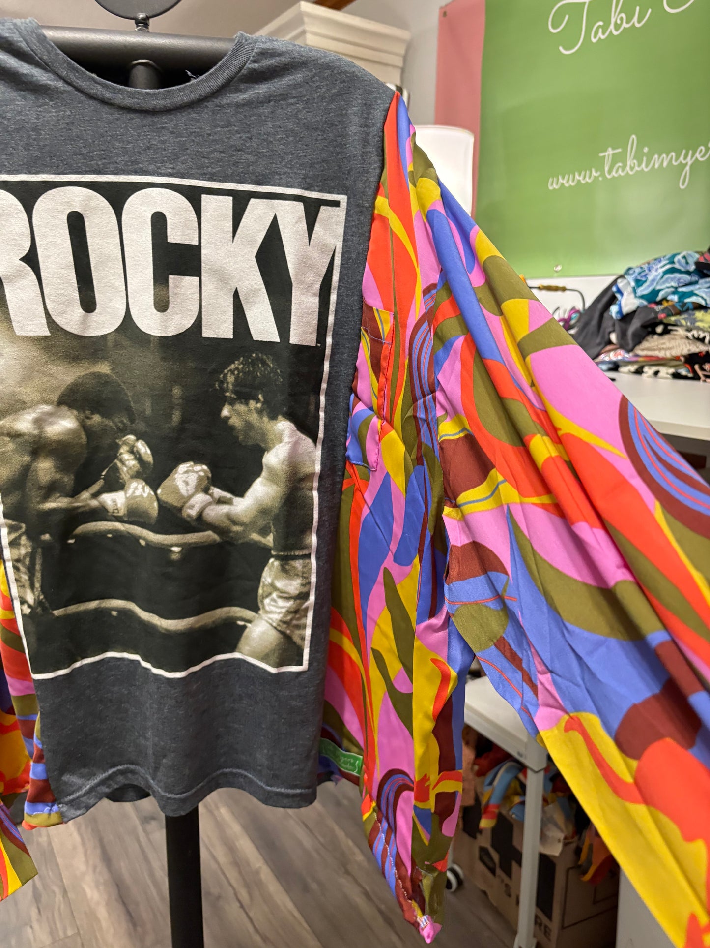 Rocky Upcycled Tee One Size Fits a Small to 3XL