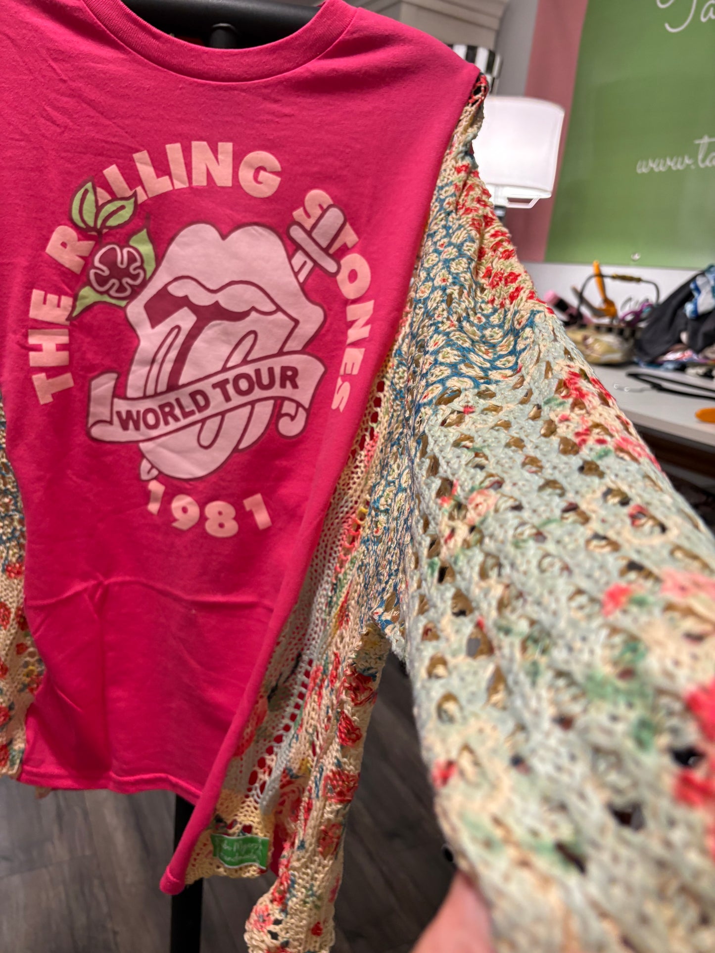 The Stones Upcycled Tee One Size Fits a Small to XXL