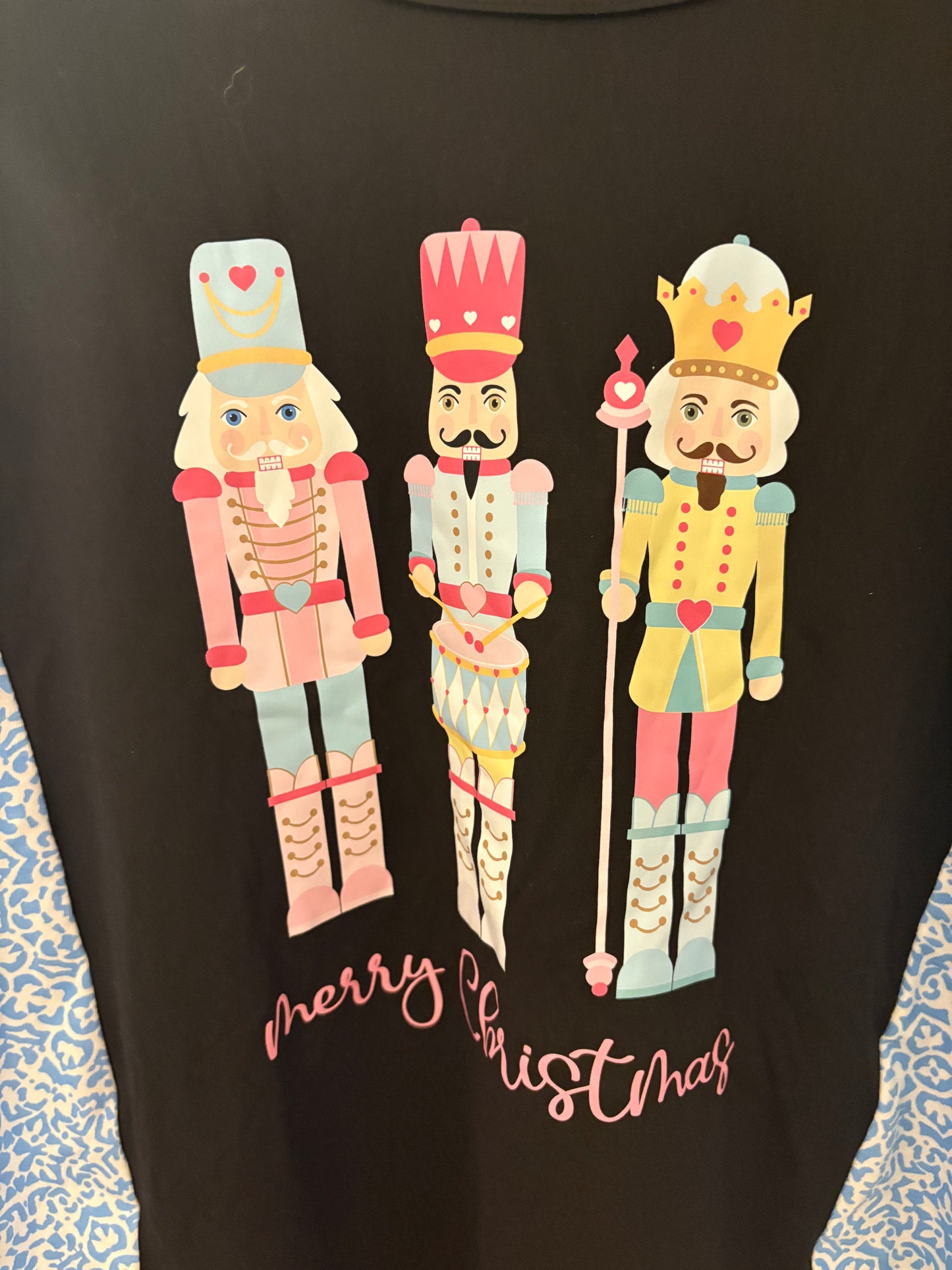 Nutcracker Upcycled Sweatshirt Fits a Small to 2X Super Oversized