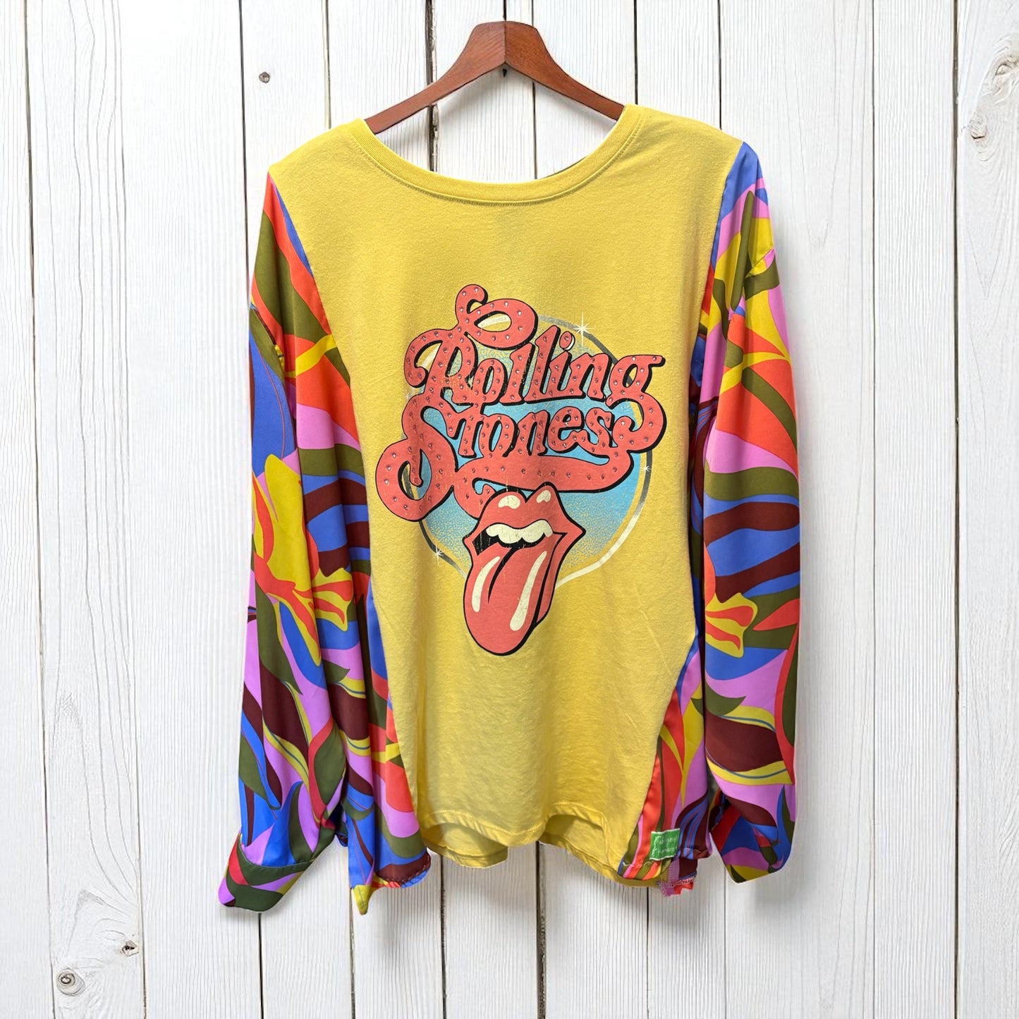 Stones Upcycled Funky Top Fits a Large to 3X…Super Oversized