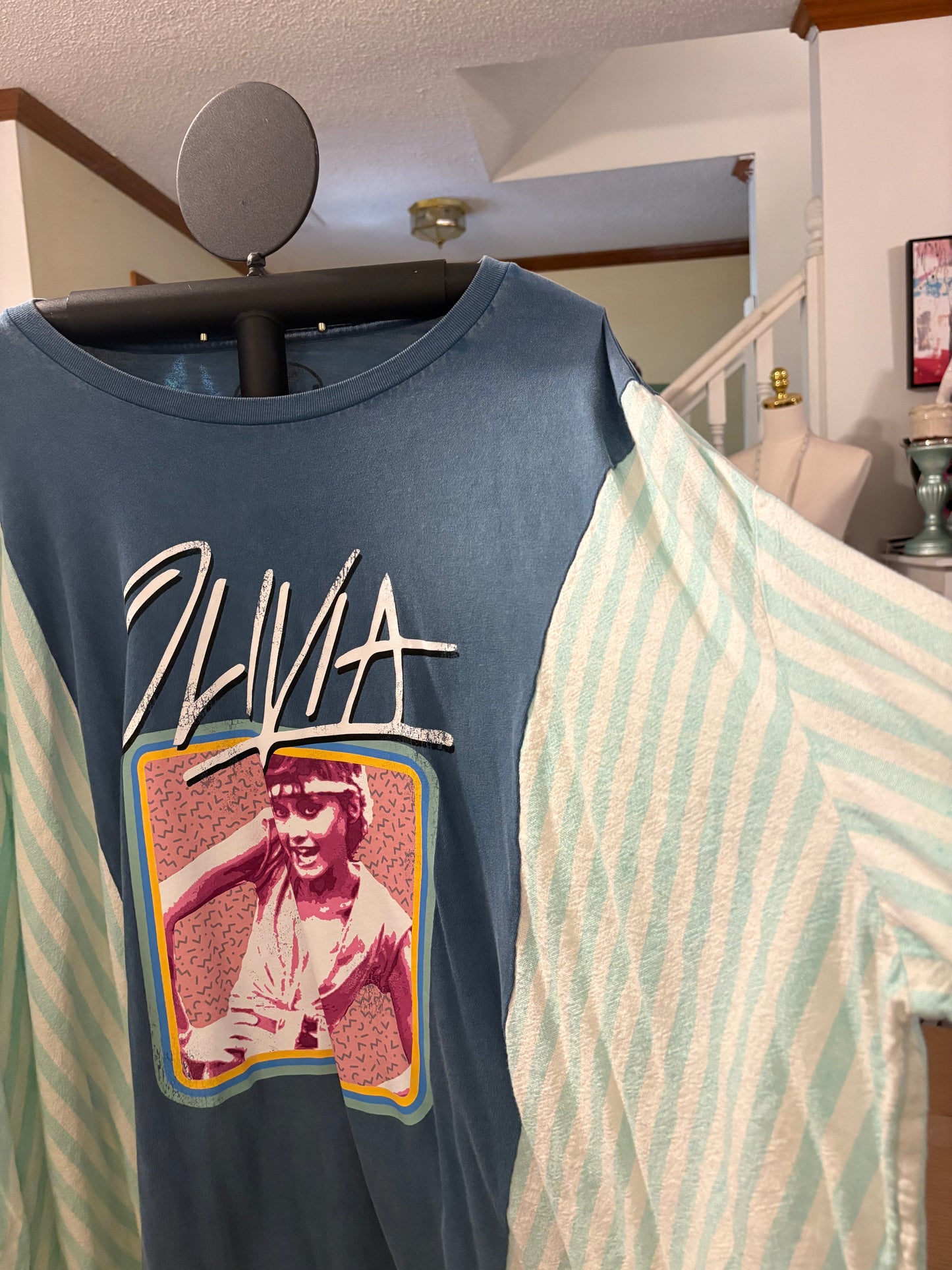 Olivia Upcycled Top Fits an XXL to 4X OVERSIZED