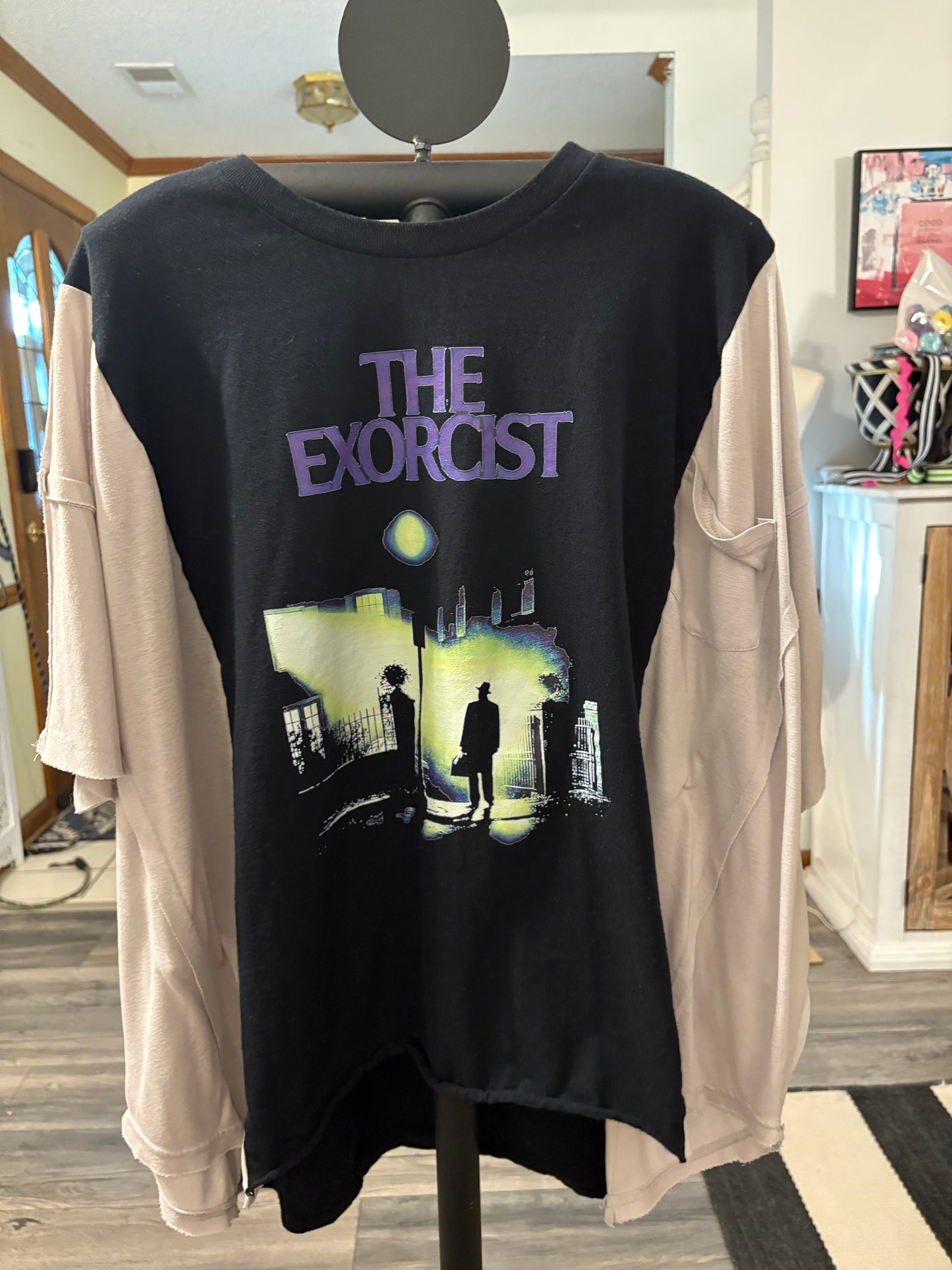 The Exorcist Upcycled Drop Sleeve Tee One Size Fits a Small to XXL