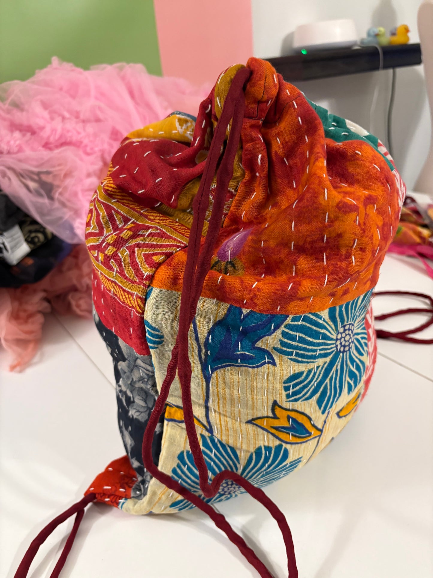 Rosemary Kantha Backpack