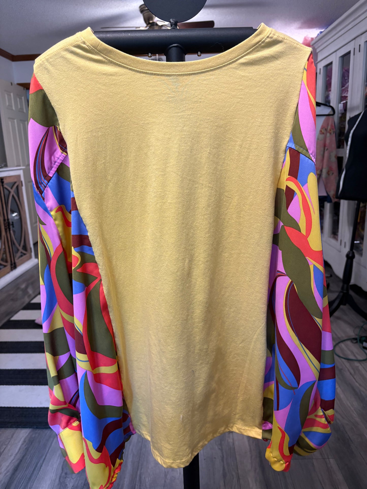 Stones Upcycled Funky Top Fits a Large to 3X…Super Oversized