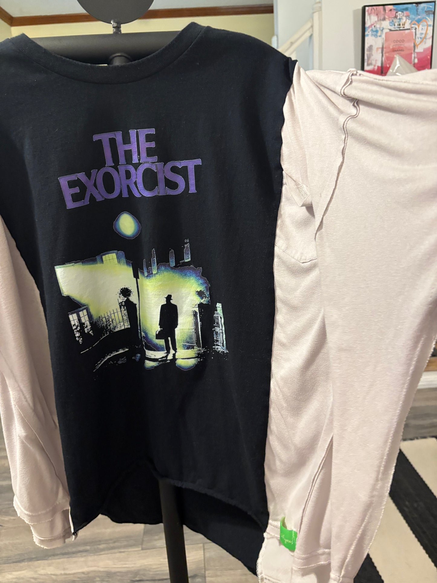 The Exorcist Upcycled Drop Sleeve Tee One Size Fits a Small to XXL