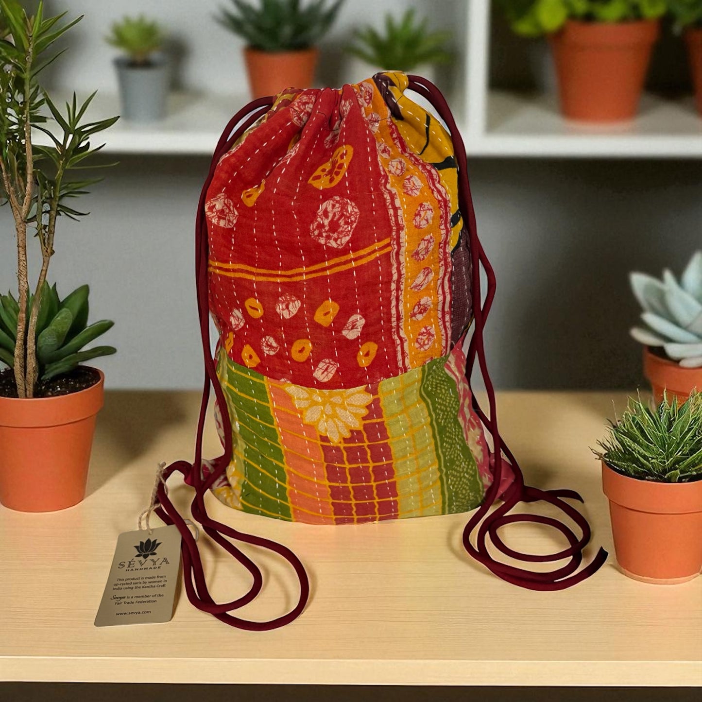Rosemary Kantha Backpack