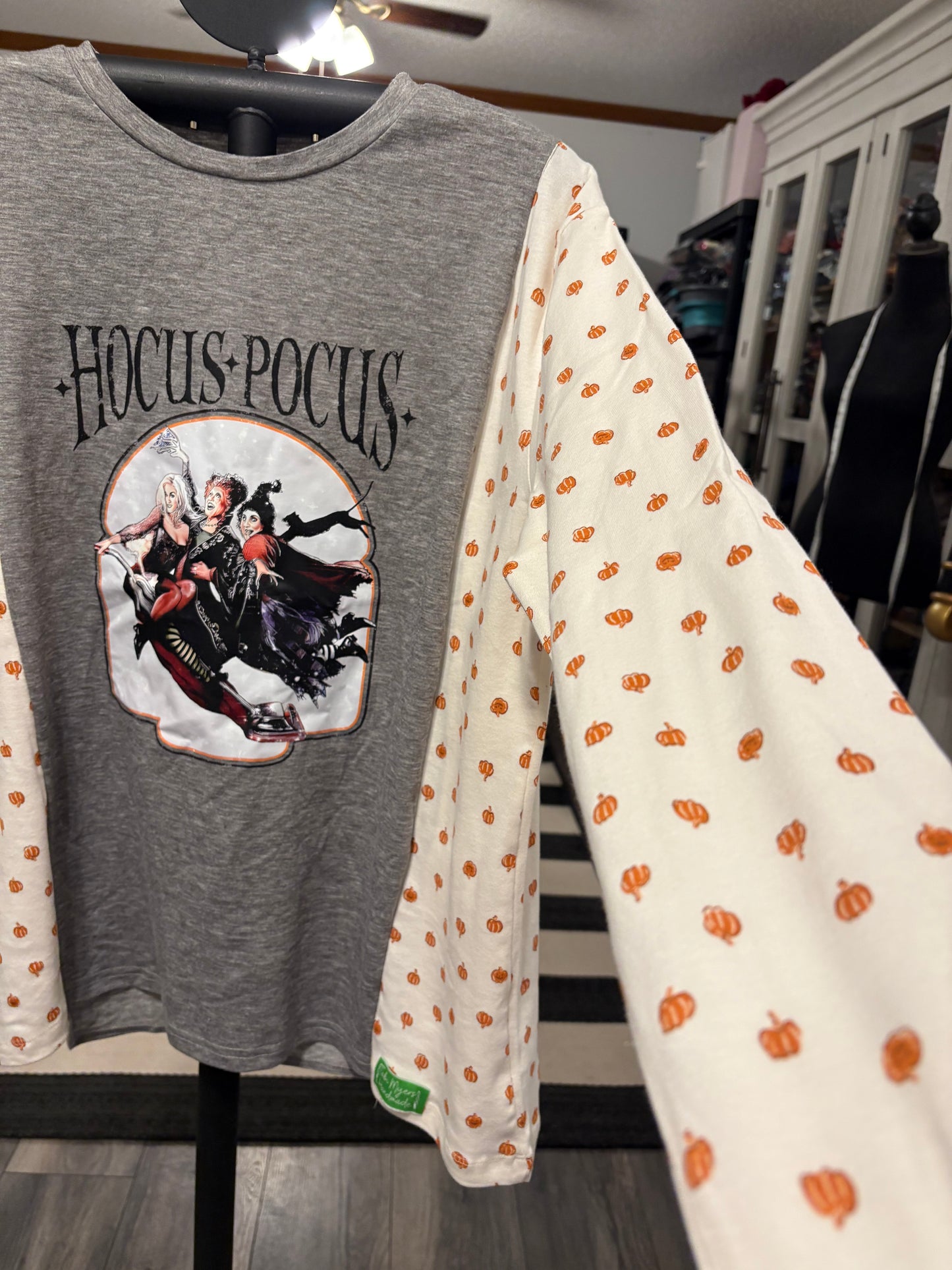 Hocus Pocus Upcycled Tee Fits a Small to XL OVERSIZED