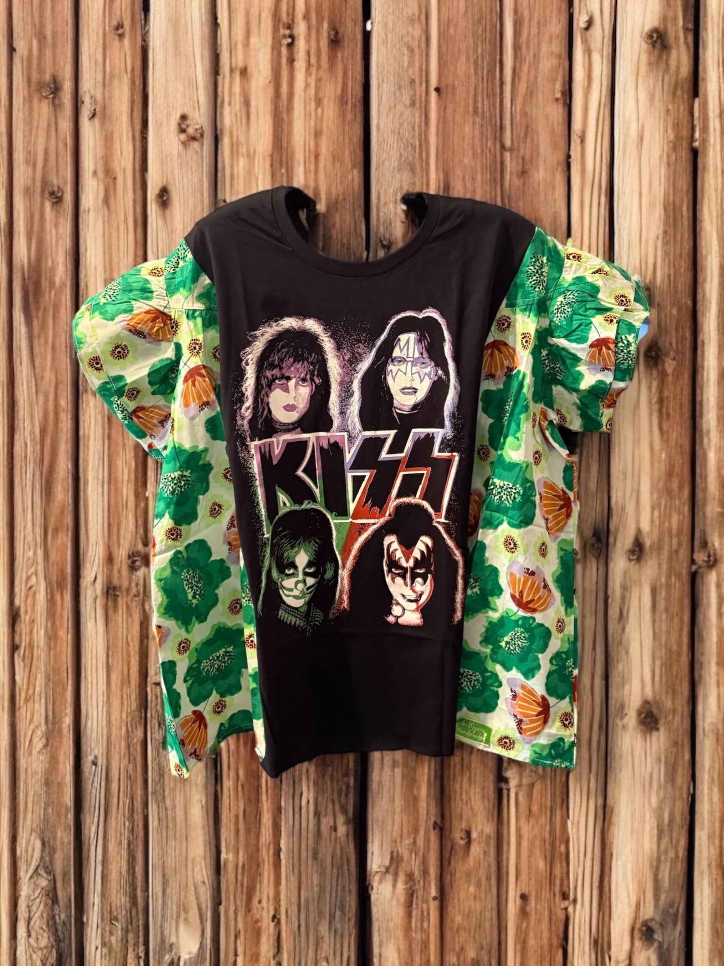 Kiss Drop Sleeve Ruffle Top Fits a Small to XXL OVERSIZED!!