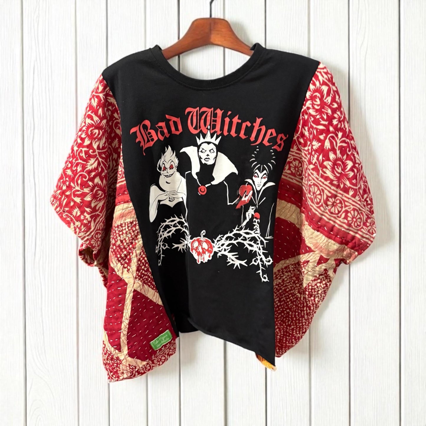 Bad Witches Upcycled Vintage Kantha Upcycled Tee One Size Fits a Small to XXL