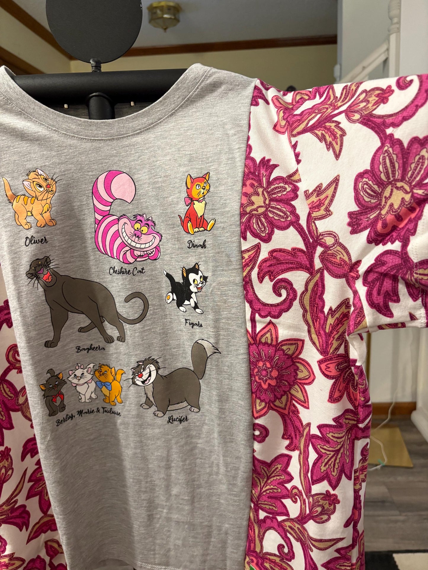 The Cats Upcycled Drop Shoulder Tee Fits a Size 2-16