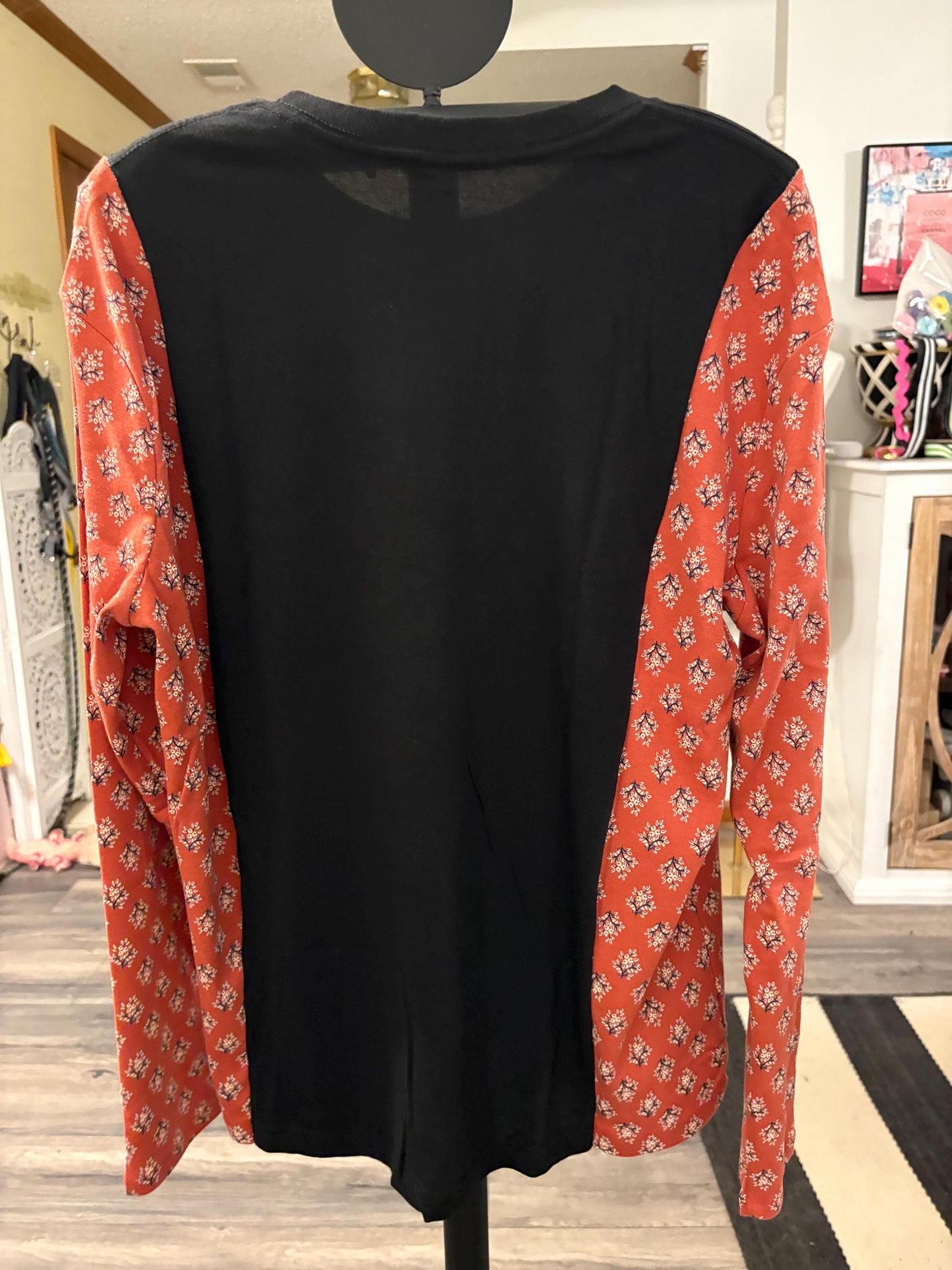 Eddie Munster Upcycled Drop Shoulder Long Sleeve Tee Fits a Small to XL