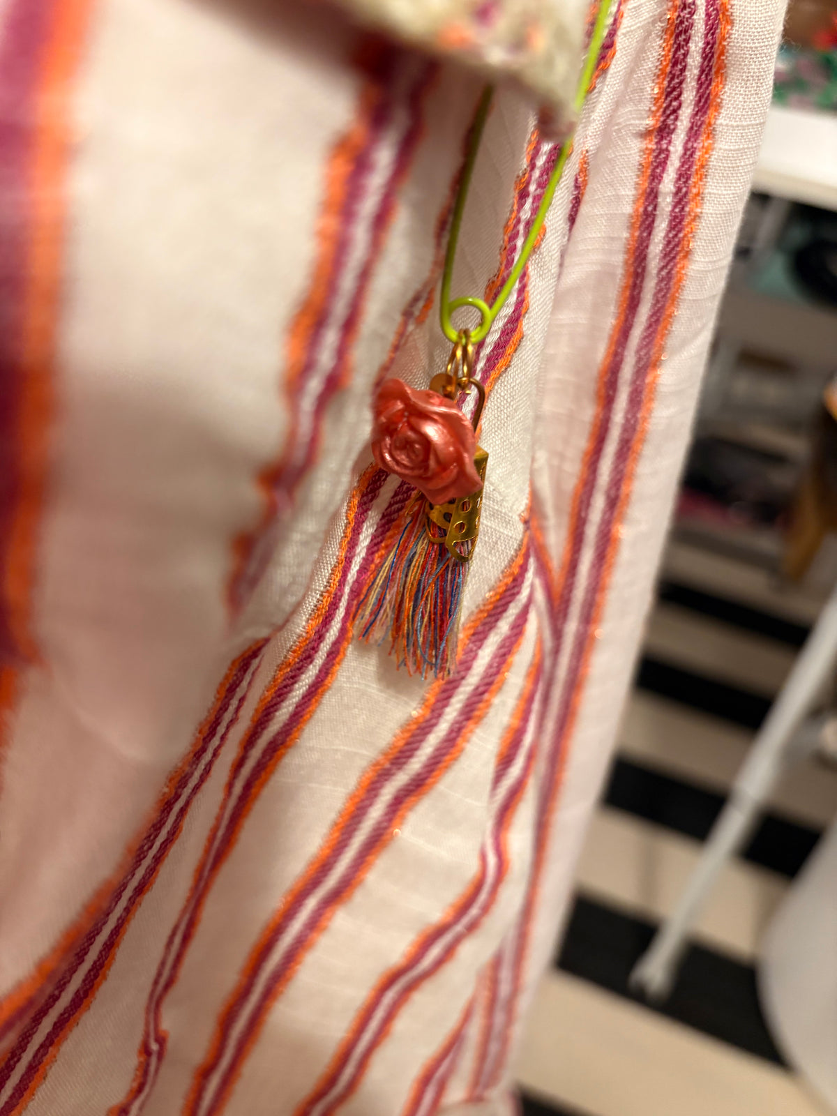 Striped Goddess Button Down by Aratta One Size Fits a Small to Large