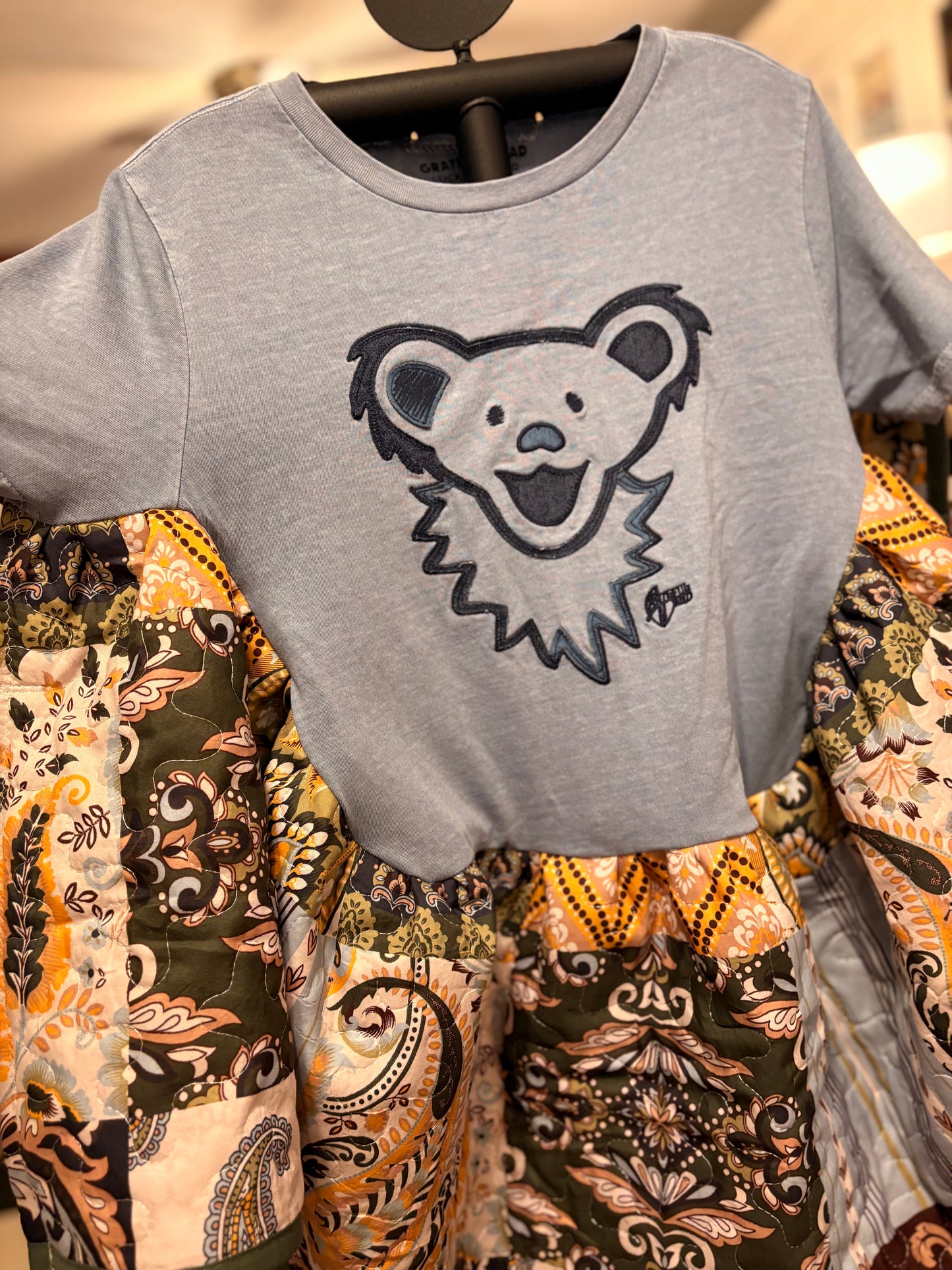 Grateful Dead Quilted Rock Angel Poncho One Size Fits an XS to Large (0-10) Oversized