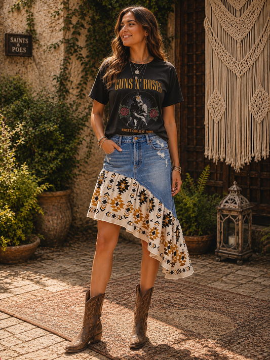Erica Denim Skirt Fits a Size 2/4