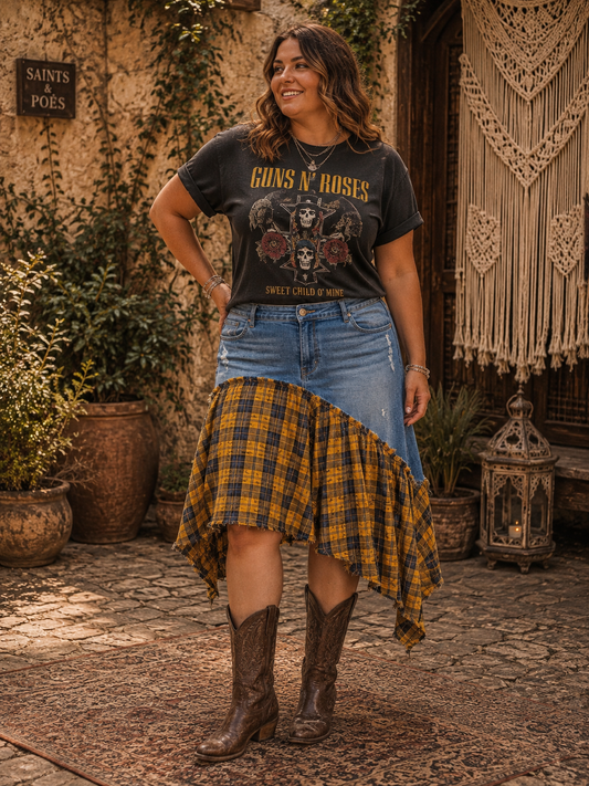 Molly Denim Skirt Fits a Size 14/16