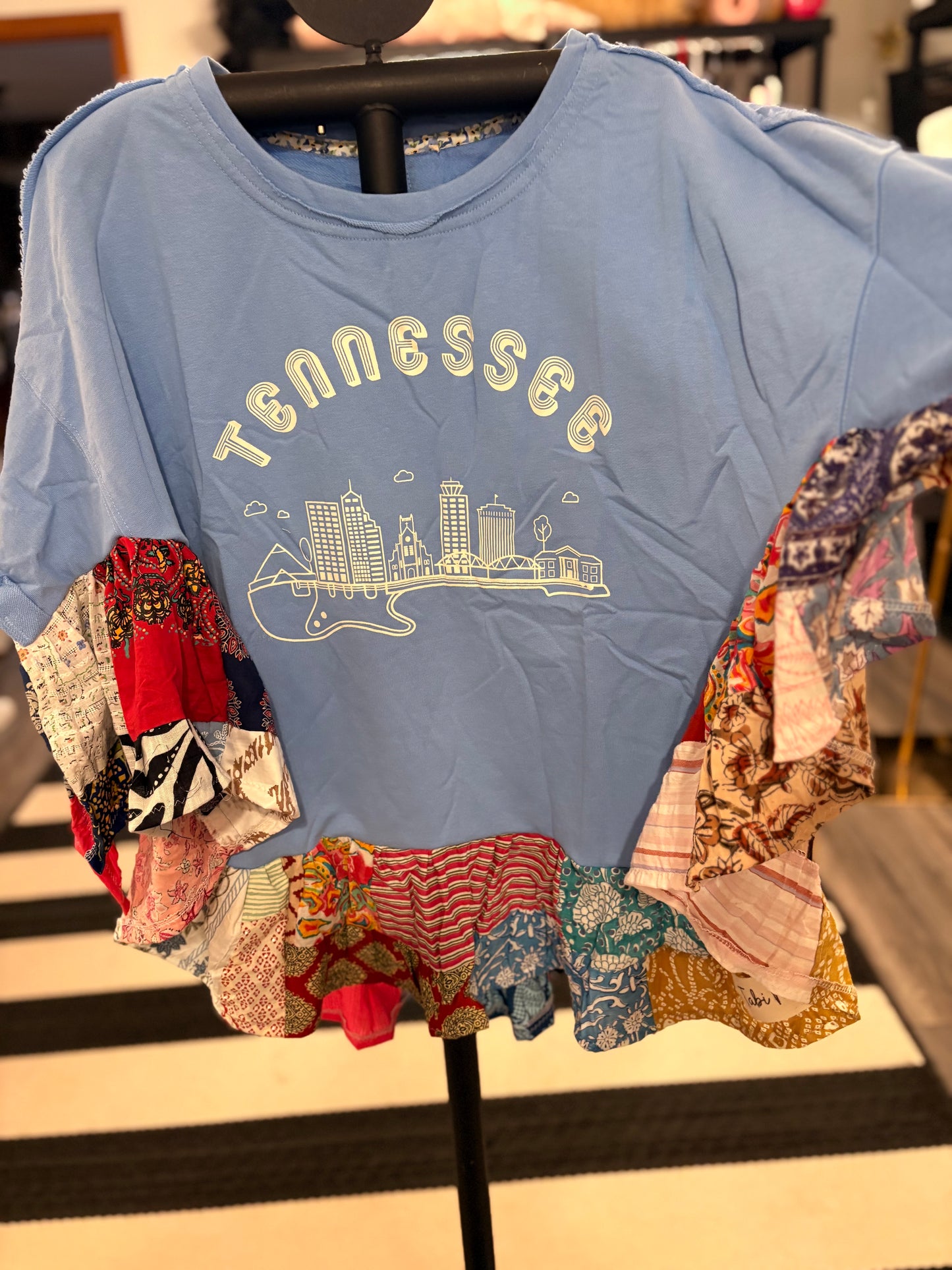 Tennessee Upcycled Butterfly Poncho One Size Fits a Small to XL