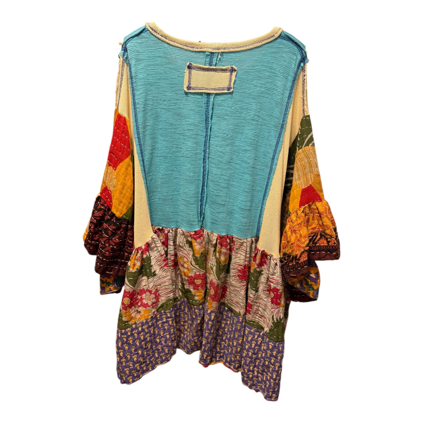 Let’s Party Upcycled Vintage Kantha Dress/Long Shirt One Size Fits Most