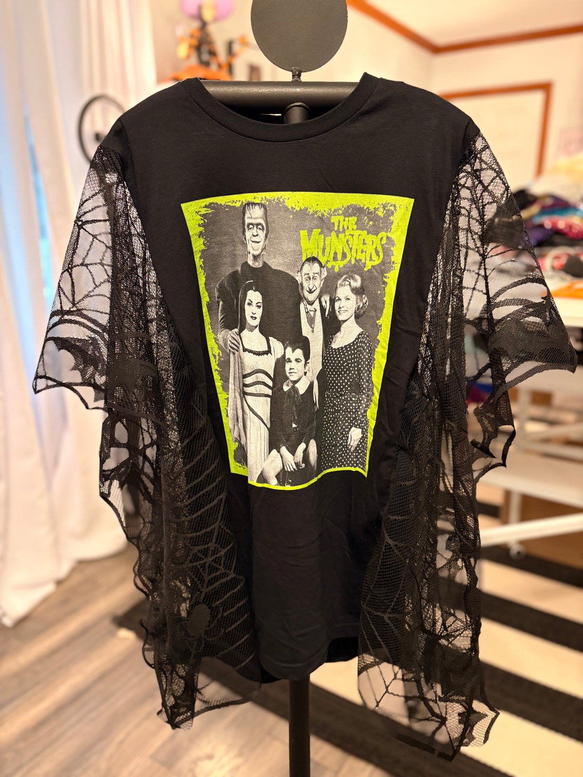 Munster Spiderweb Poncho Tee One Size Fits Small to 3X