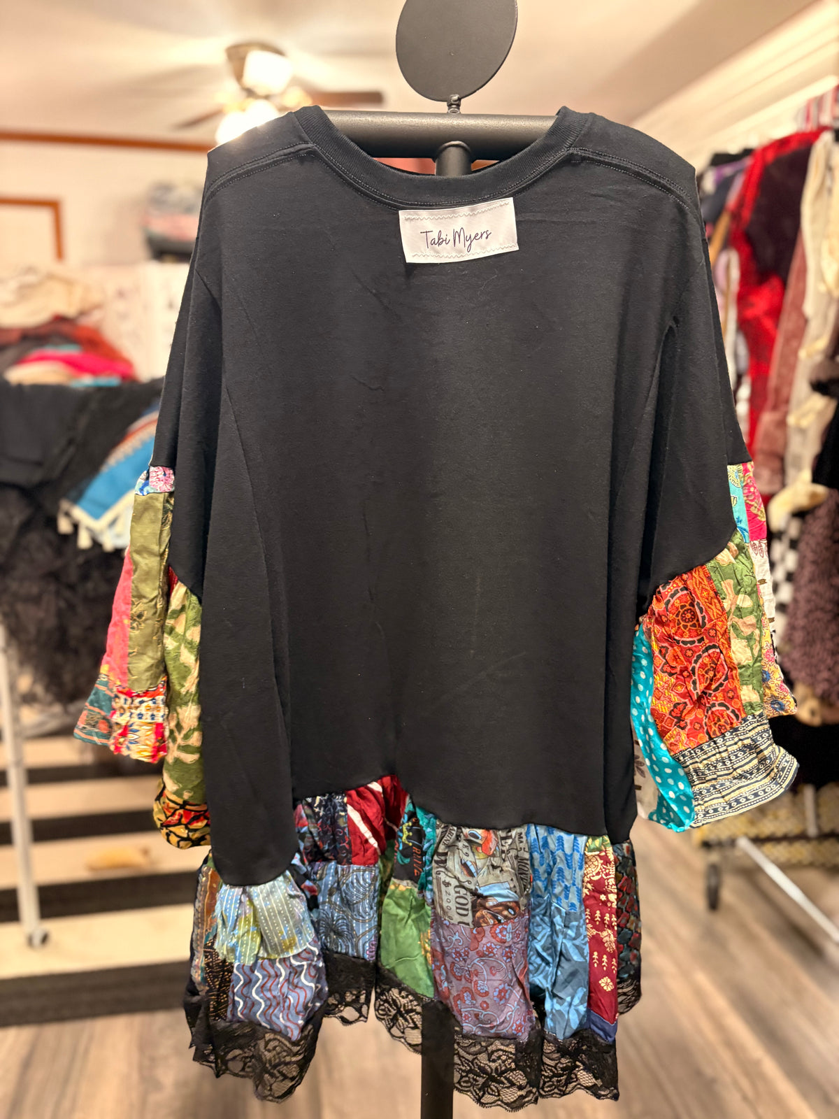 Hot Patootie Patchwork Top One Size Fits Small to 3X