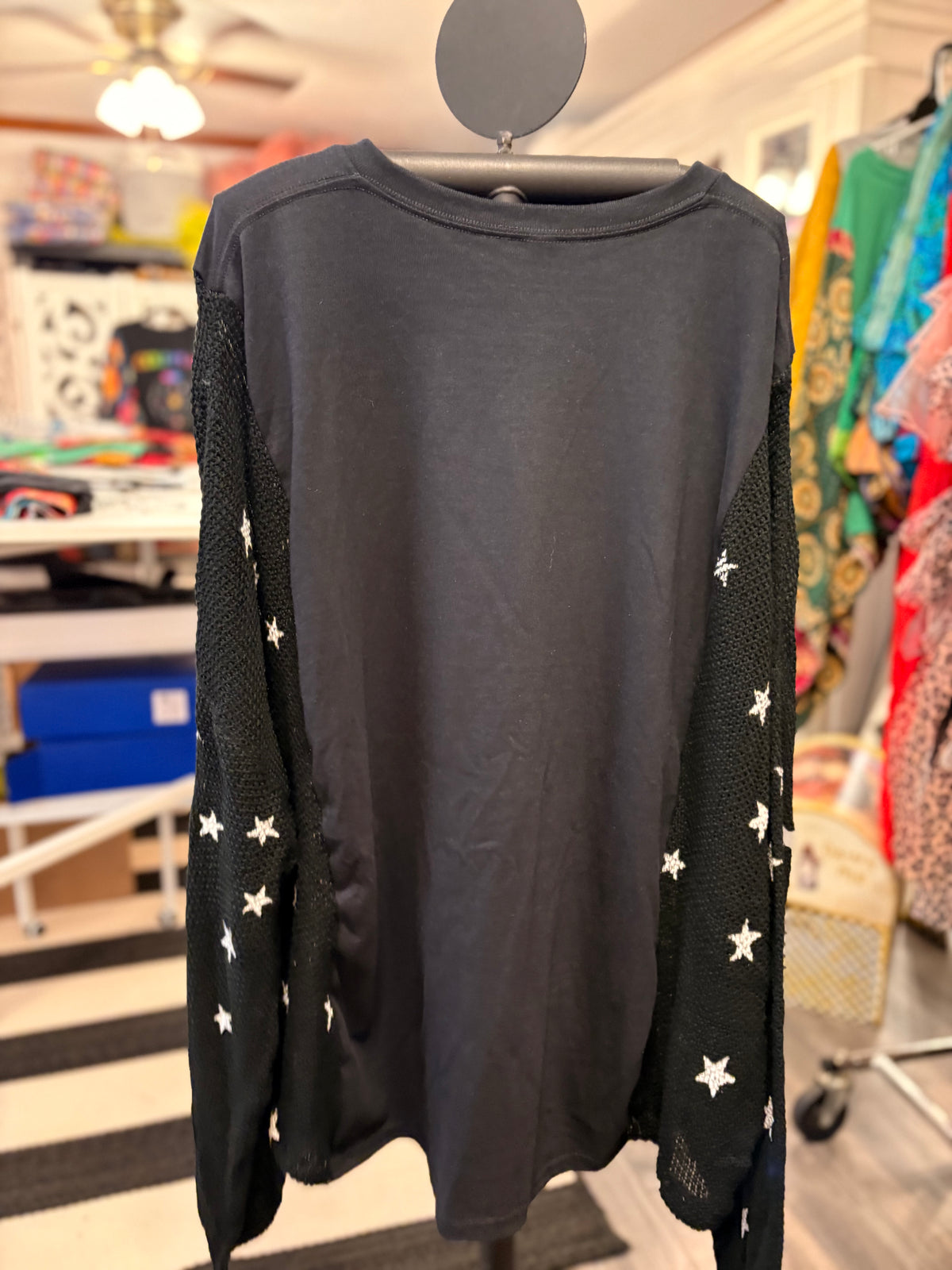 Holy Night Drop Sleeve Sweater Tee One Size Fits a Small to 3X