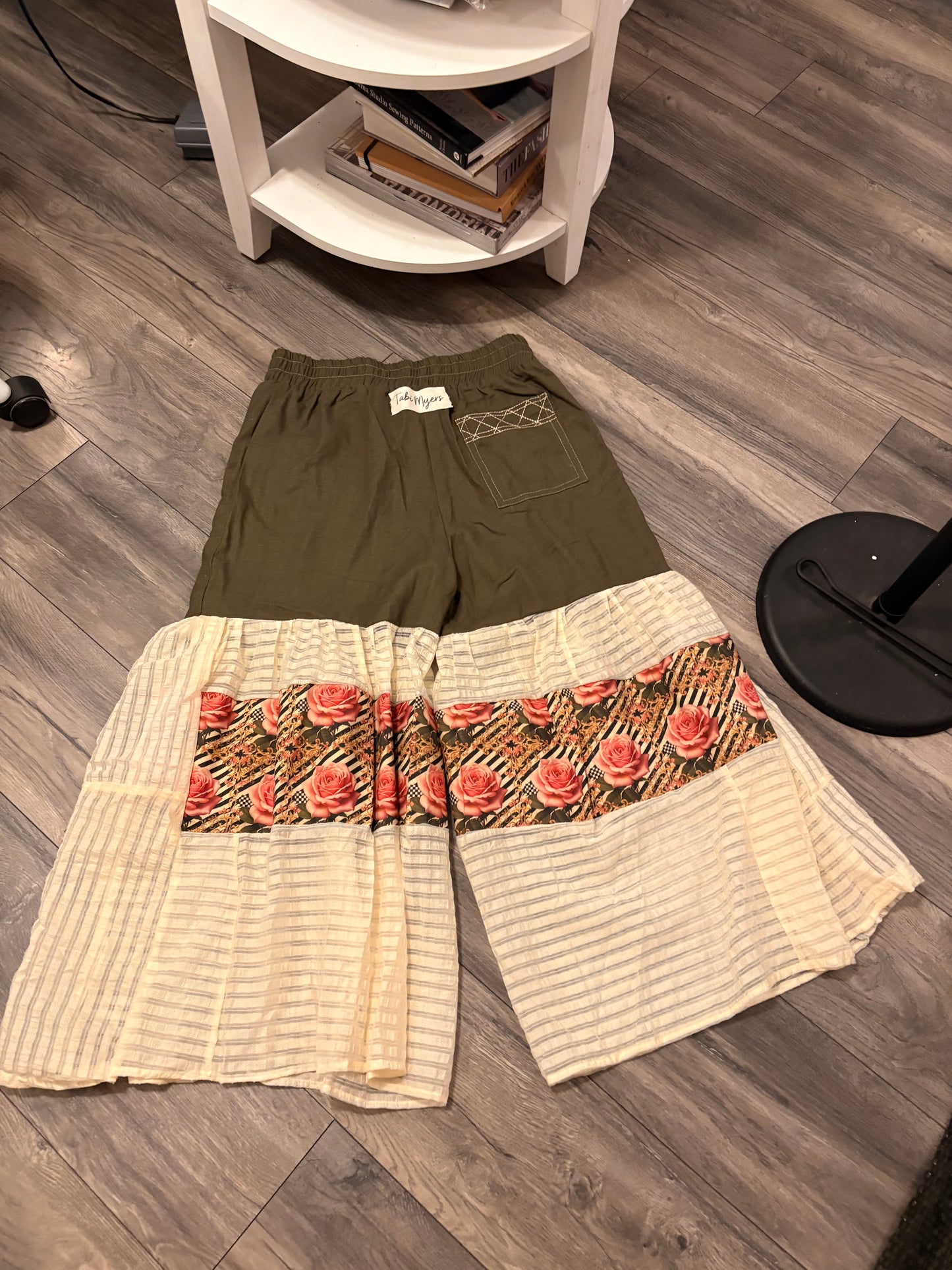 Olive You Upcycled Denim Pants Fits a L/XL