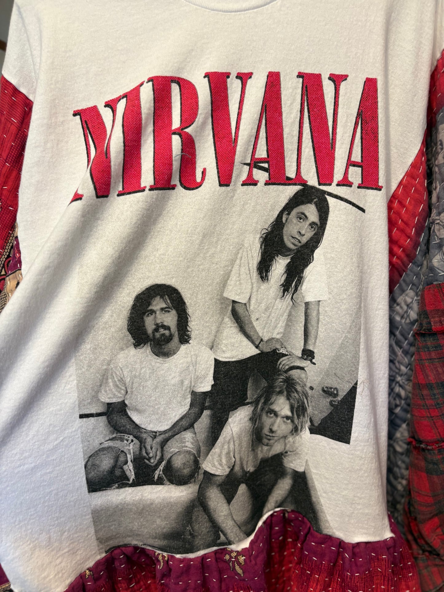 Nirvana Upcycled Vintage Kantha Dress/Long Shirt One Size Fits Most