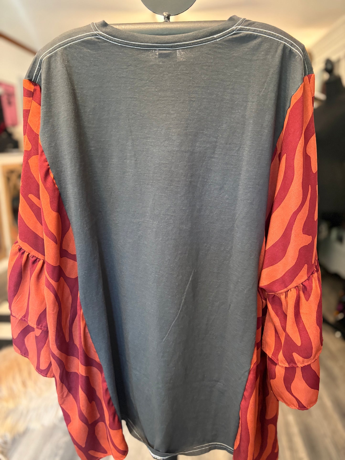 Smashing Pumpkins Upcycled Drop-Sleeve Tee One Size Fits a Large to 3X