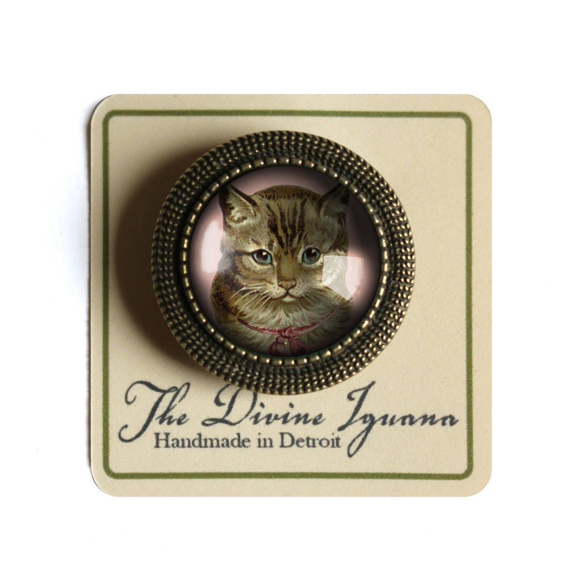 Best Friends Victorian Tabby Cat Brooch