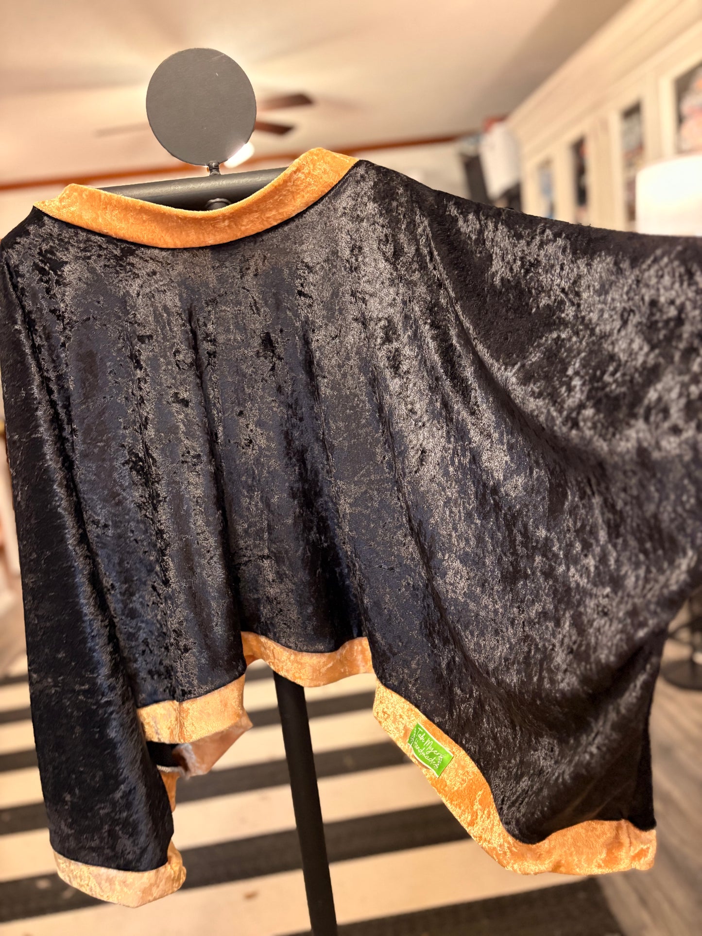Midnight and Midas Crushed Velvet Tabi Top One Size Fits Small to XL