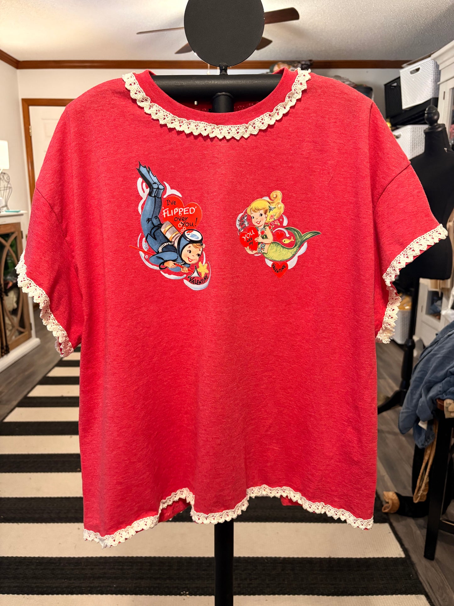 Love Ain’t Fishy “Junk” Tee One Size Fits a Medium to XL