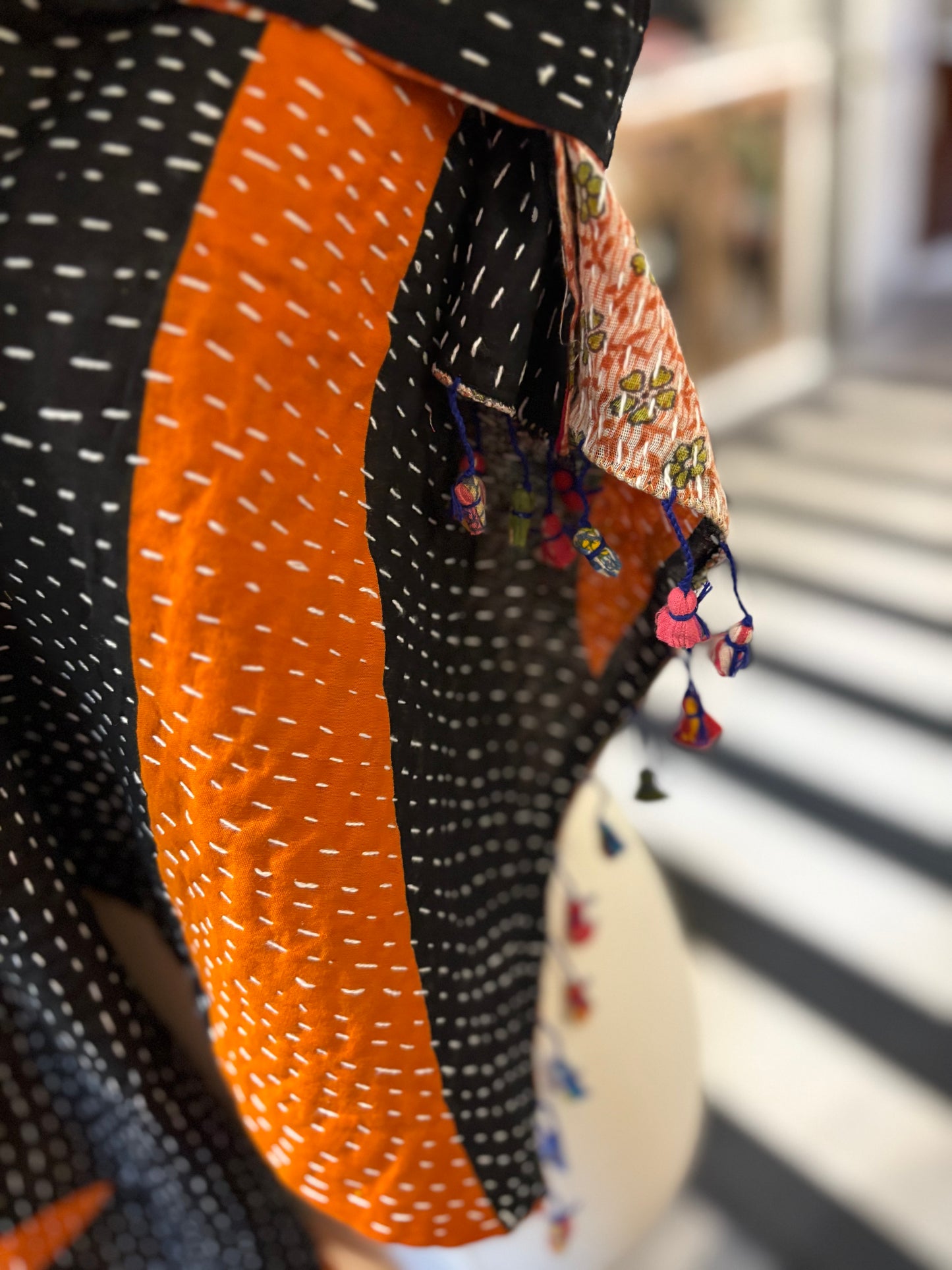 Hailey Cotton Kantha Scarf