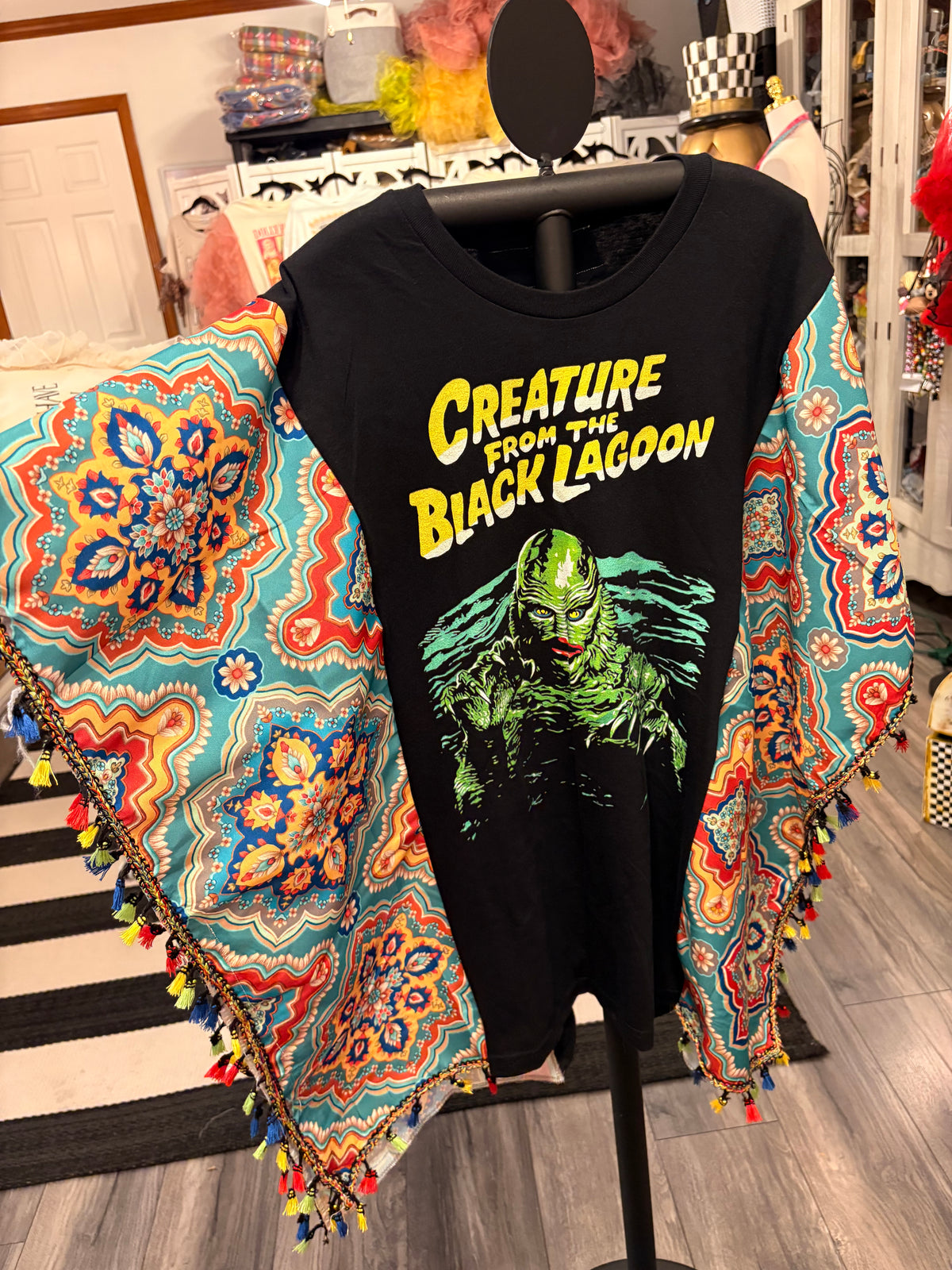 Black Lagoon Poncho One Size Fits Small to 3X
