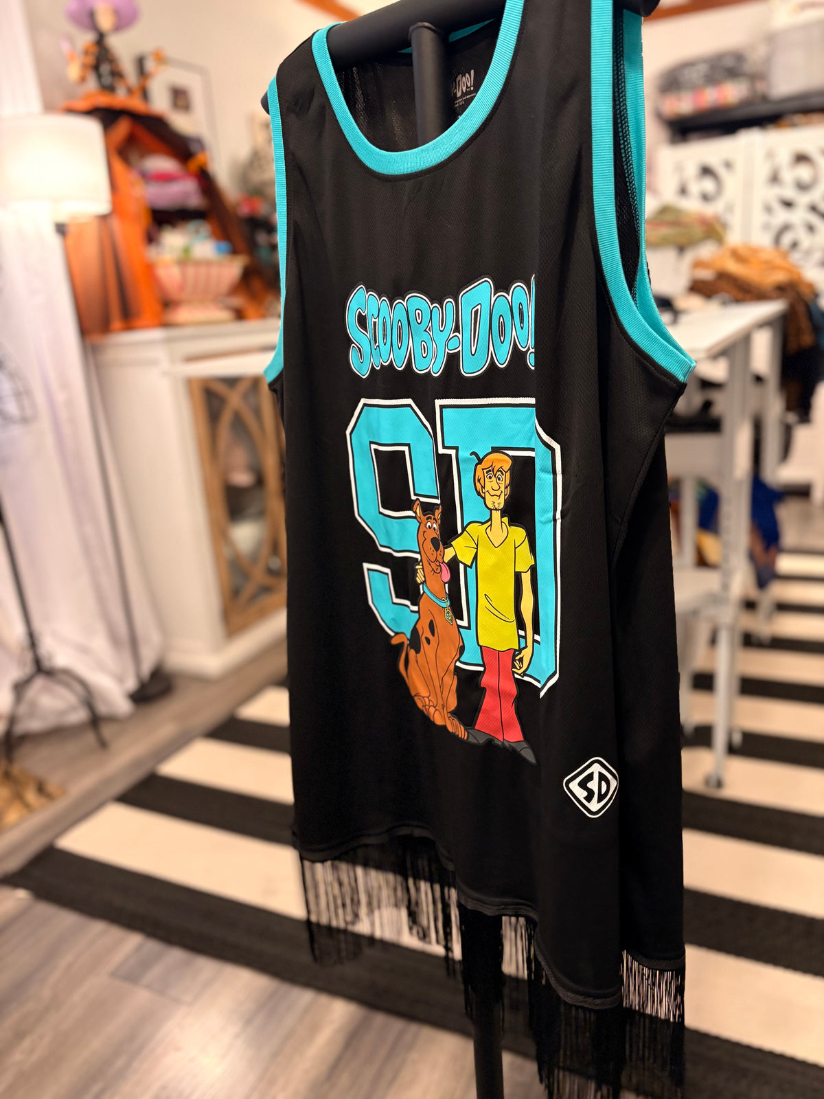 Where Are You? Glam Basketball Top One Size Fits a Small to XL