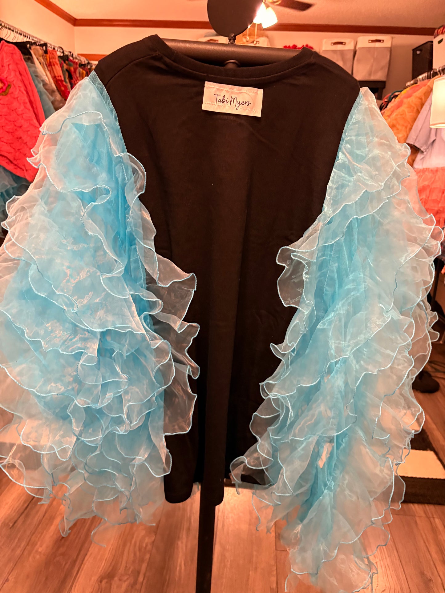 King of Halloween Rockstar Ruffle Top One Size Fits a Small to XXL