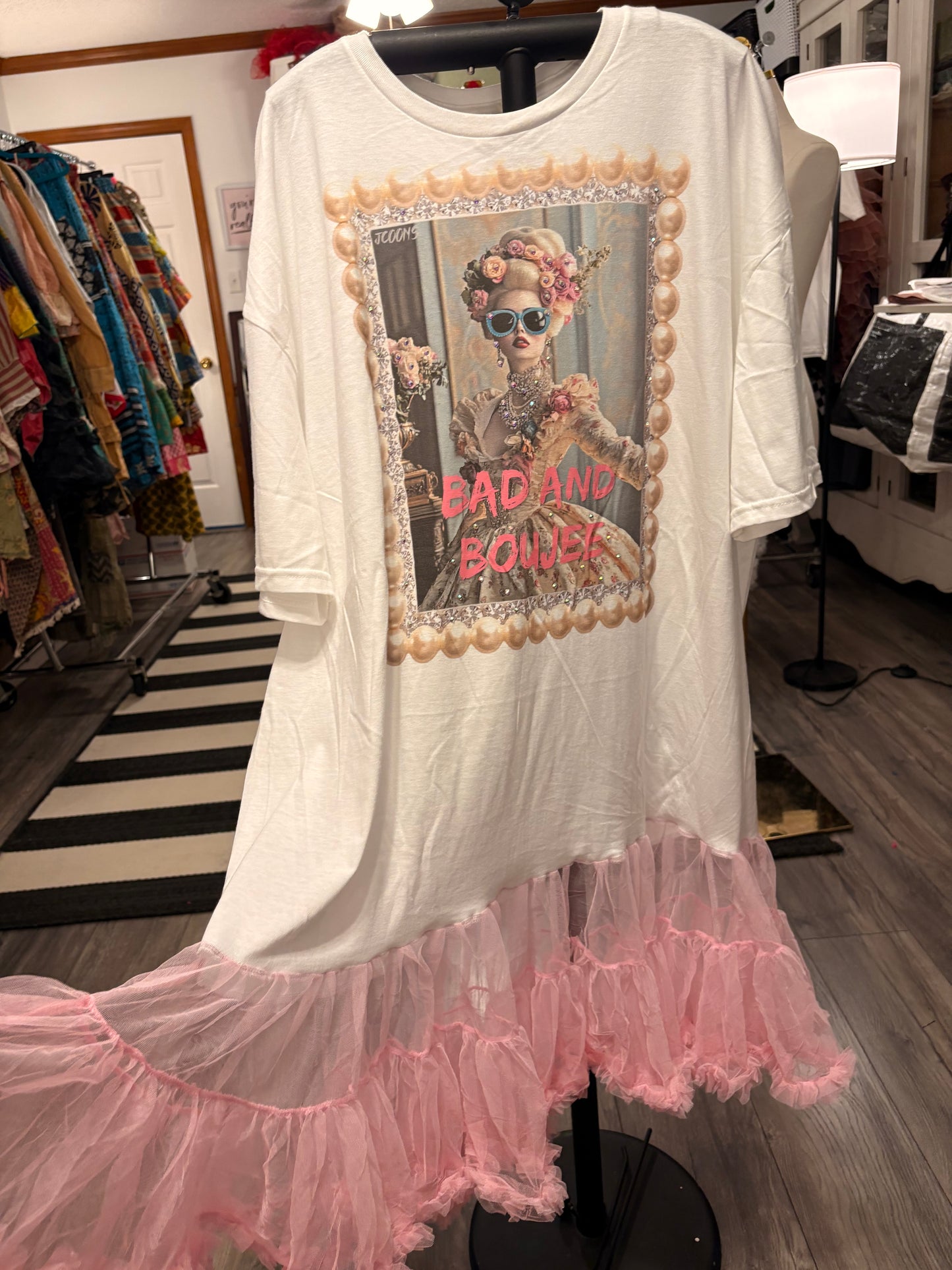 Bad and Bougie Rockstar Ruffle Dress/Top One Size Fits a Small to 3X