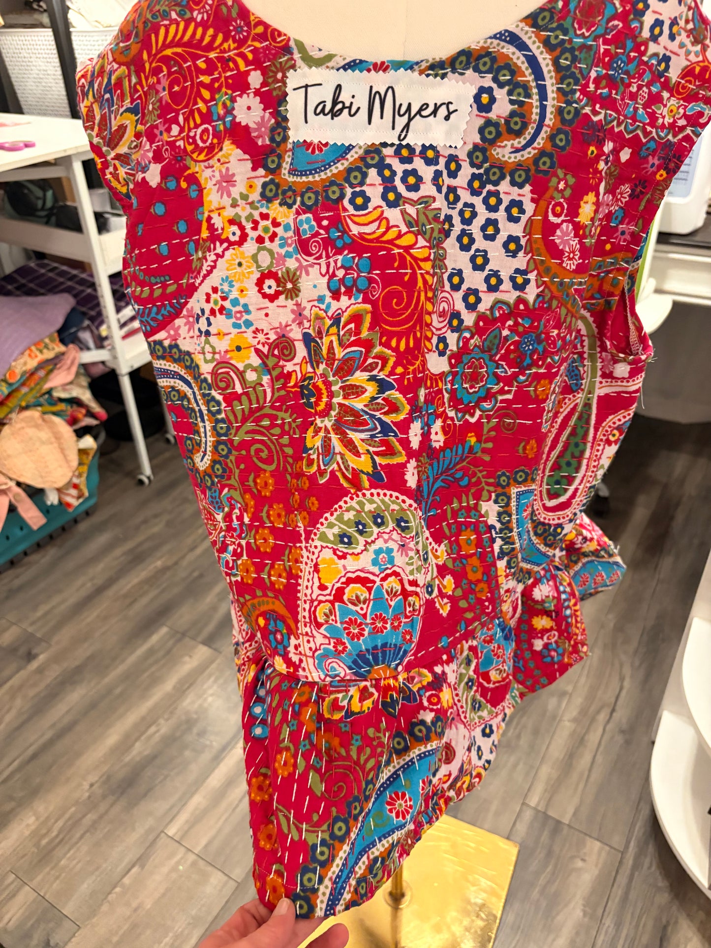 Scarlett Kantha Top One Size Fits a Small to Large