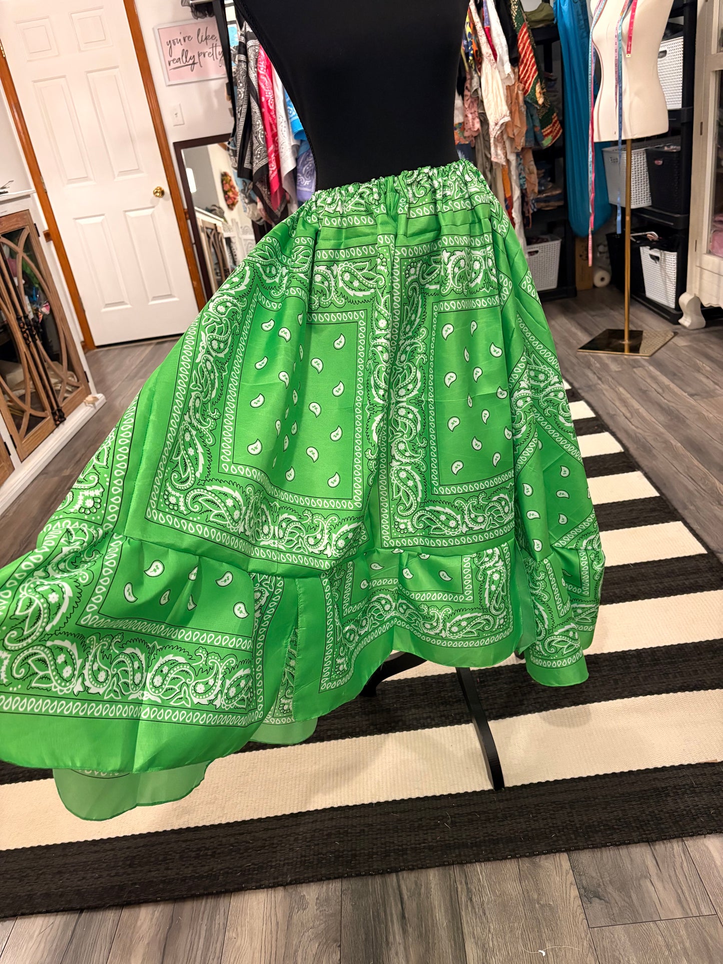 Claire Bandana Dress/Skirt Fits a Small to 3X