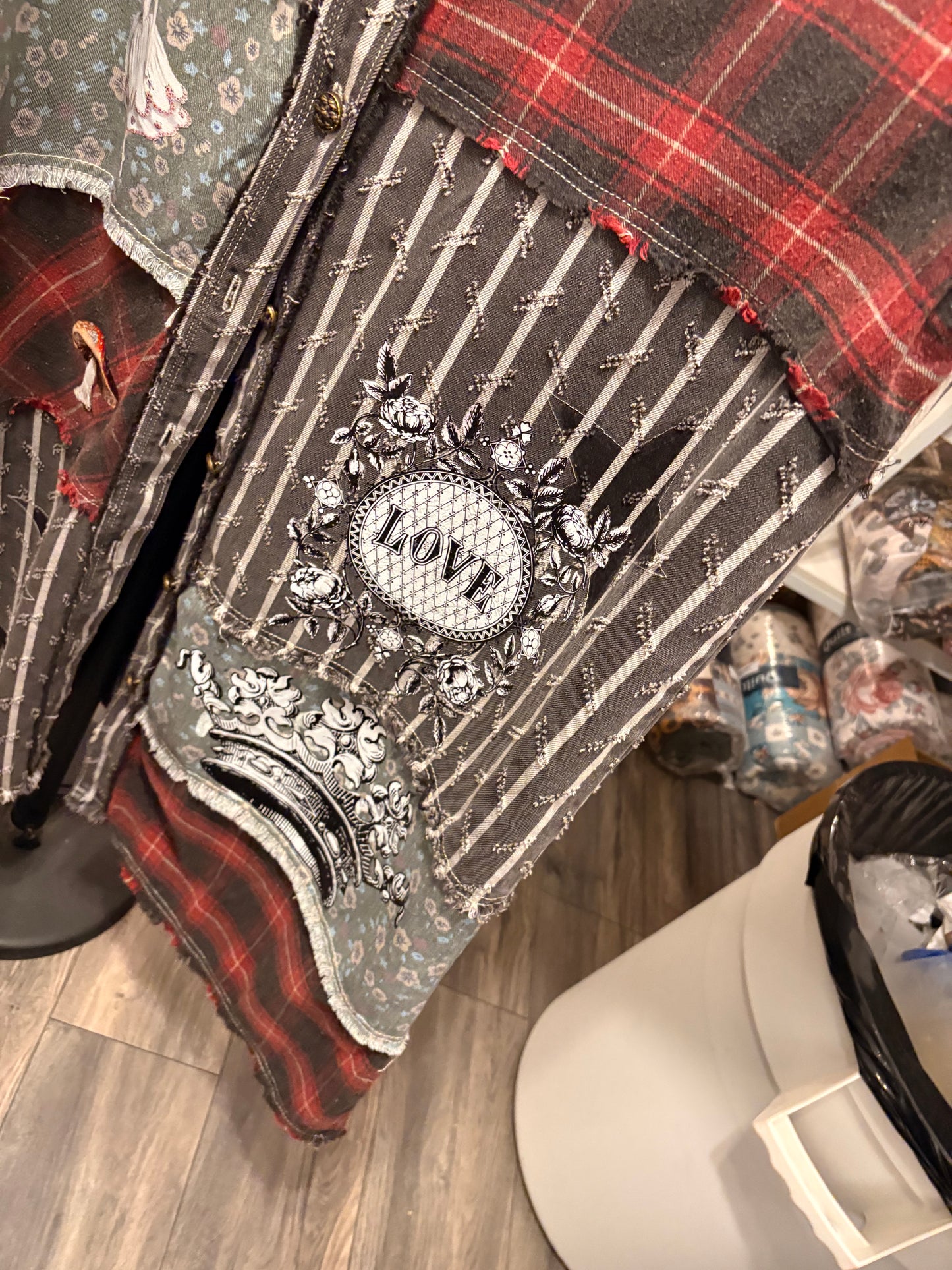 Just Be You Refashioned “Junk” Duster One Size Fits a Small to XL