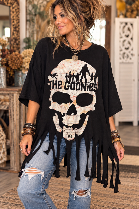 Hey You Guys Fringe Tee One Size Fits Small to 4X