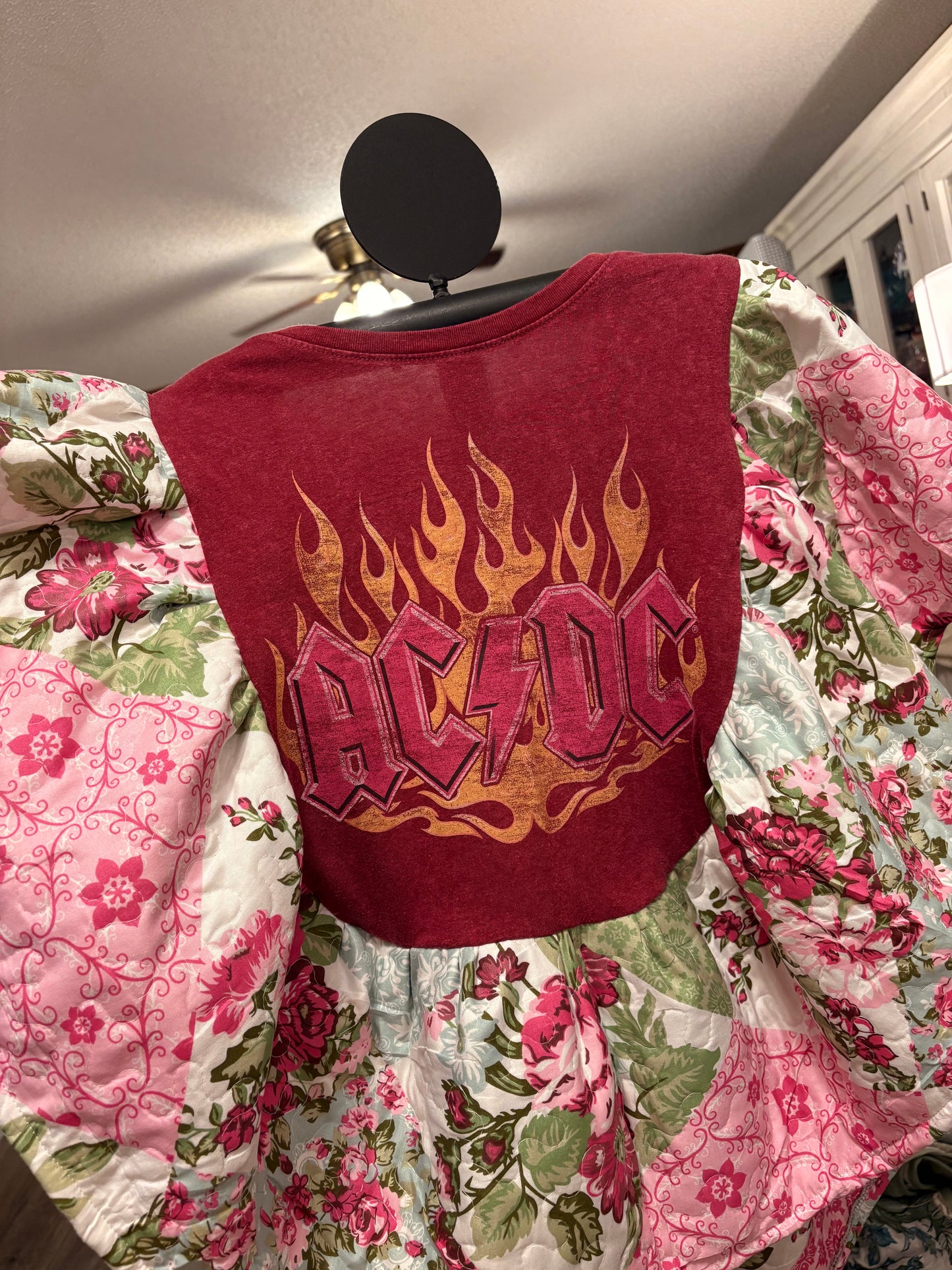 AC/DC Quilted Rock Angel Poncho One Size Fits an XS to Large (0-10) Oversized