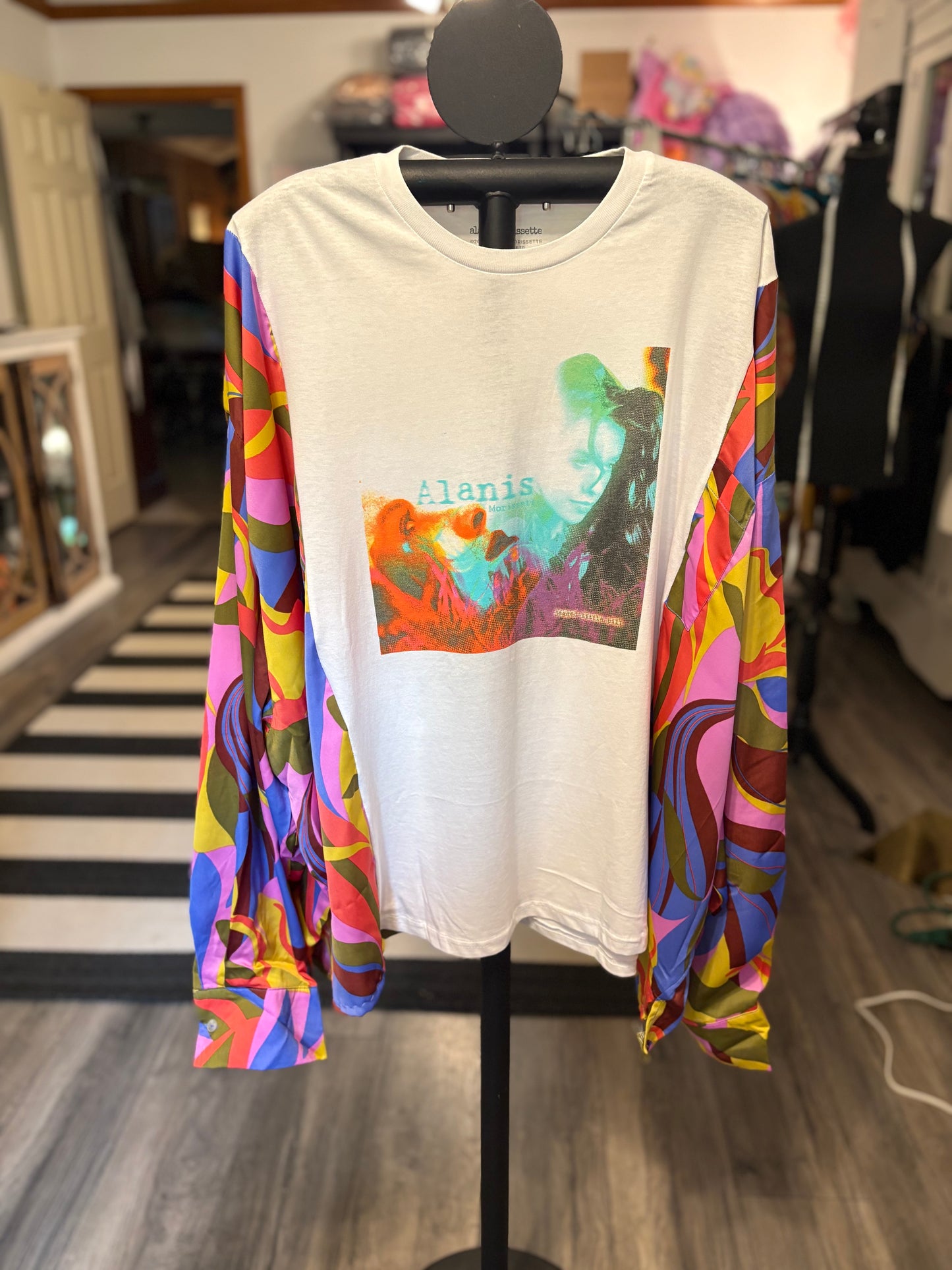 Alanis Upcycled Tee One Size Fits a Small to 3X