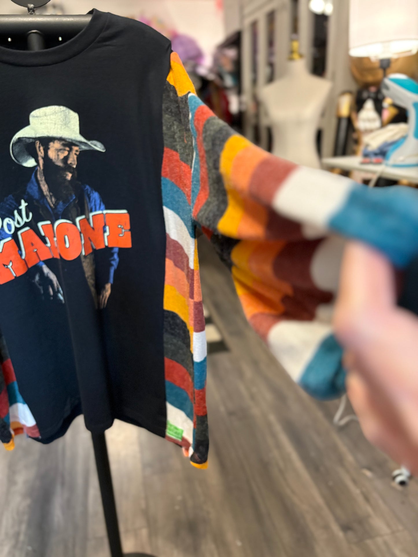 Post Malone Upcycled Tee One Size Fits a Small to XXL