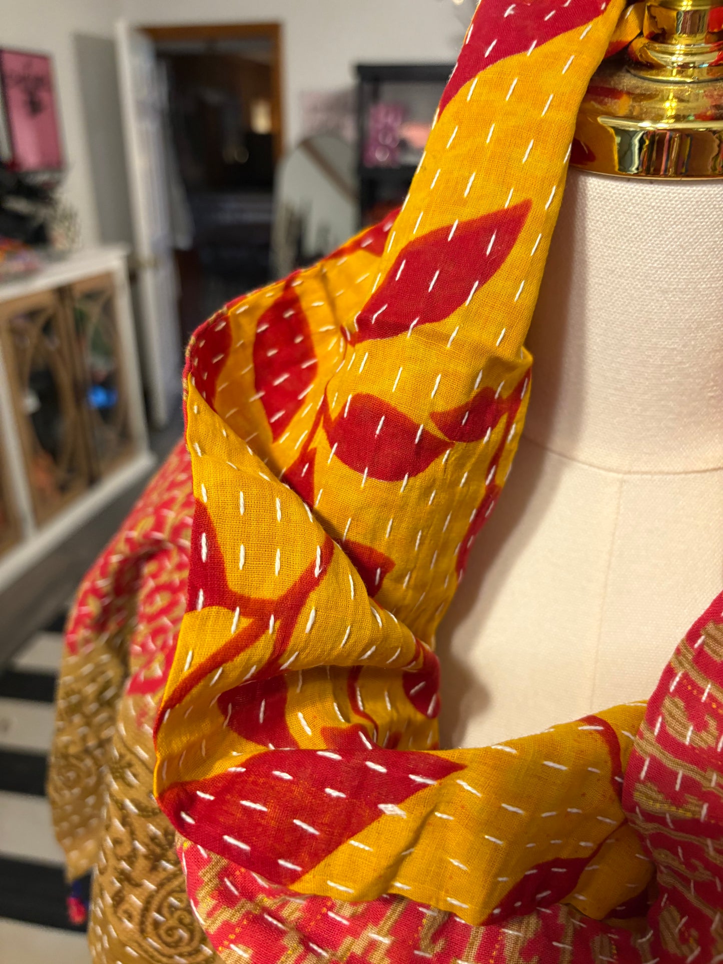 Lori Cotton Kantha Scarf