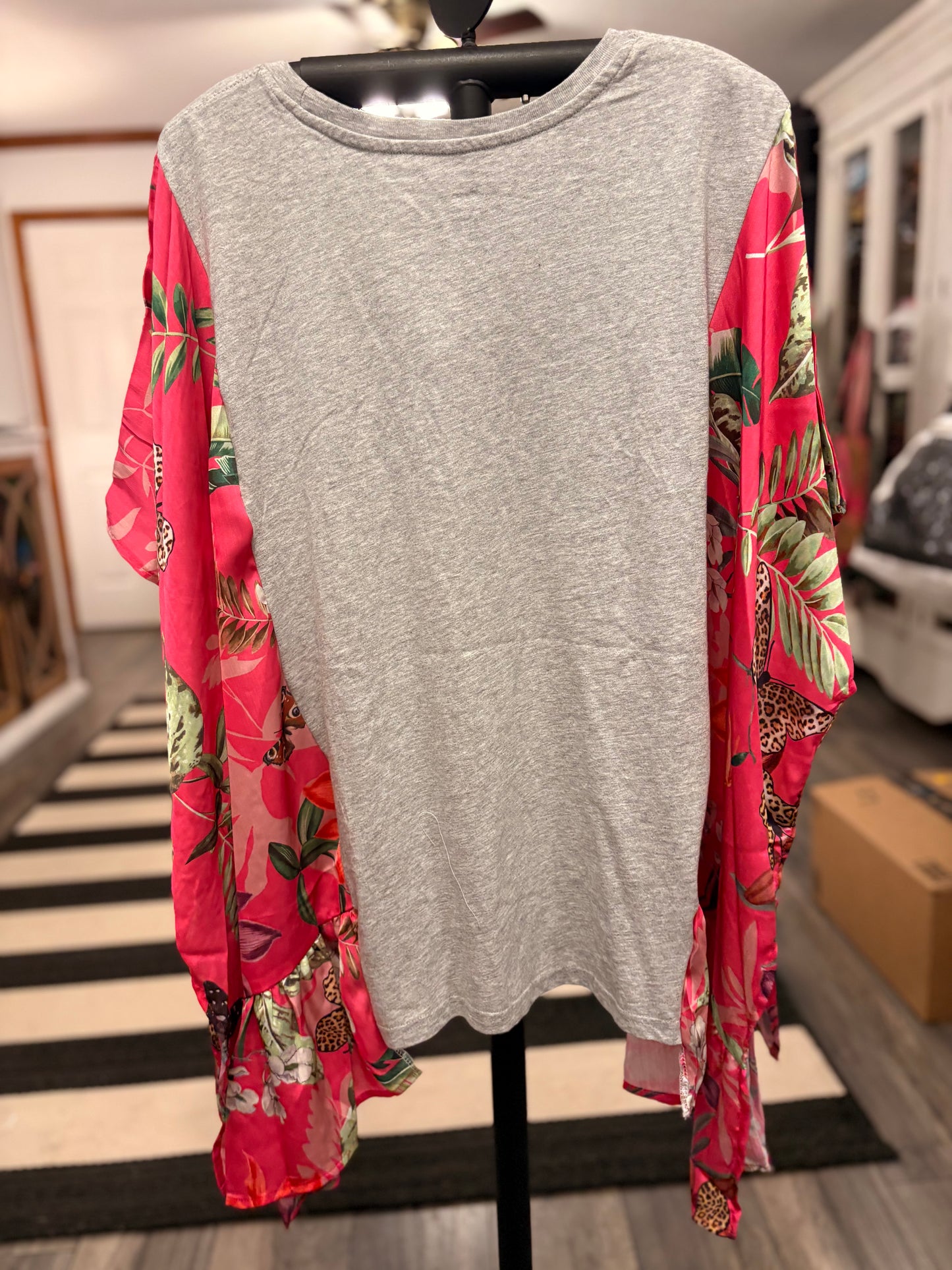 Dancing Dead Upcycled Kimono Top One Size Fits a Small to 3X
