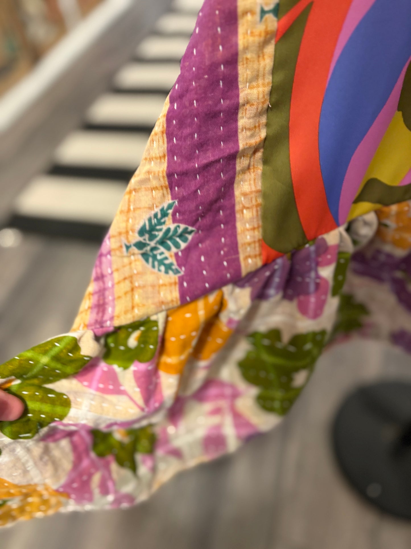 Groovy Upcycled Long Top One Size Fits a Large to 4X