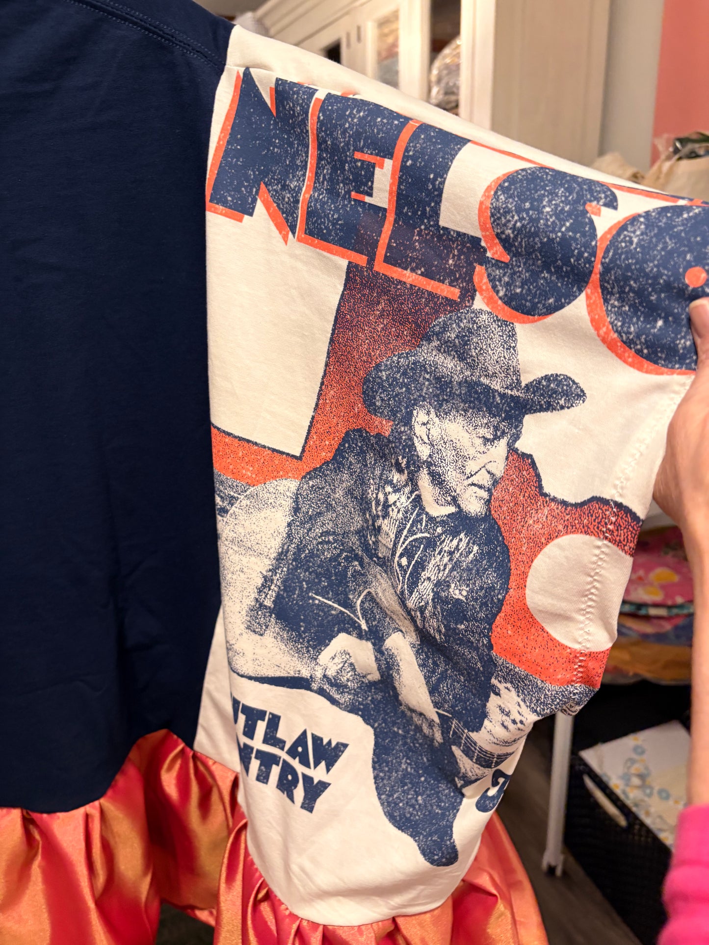 Country Legends Upcycled Rockstar Fairytale Top One Size Fits a Small to 3X Super Oversized!