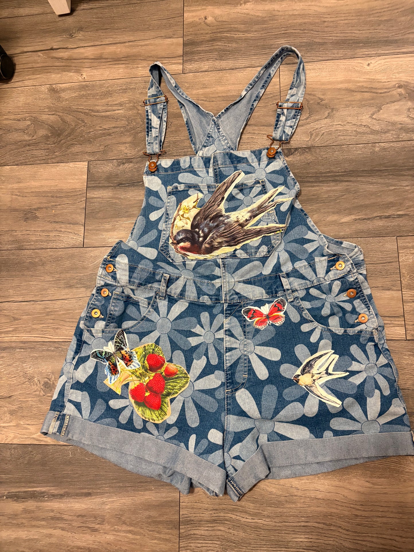 Michaela Denim Overalls Fits a Size 10-14