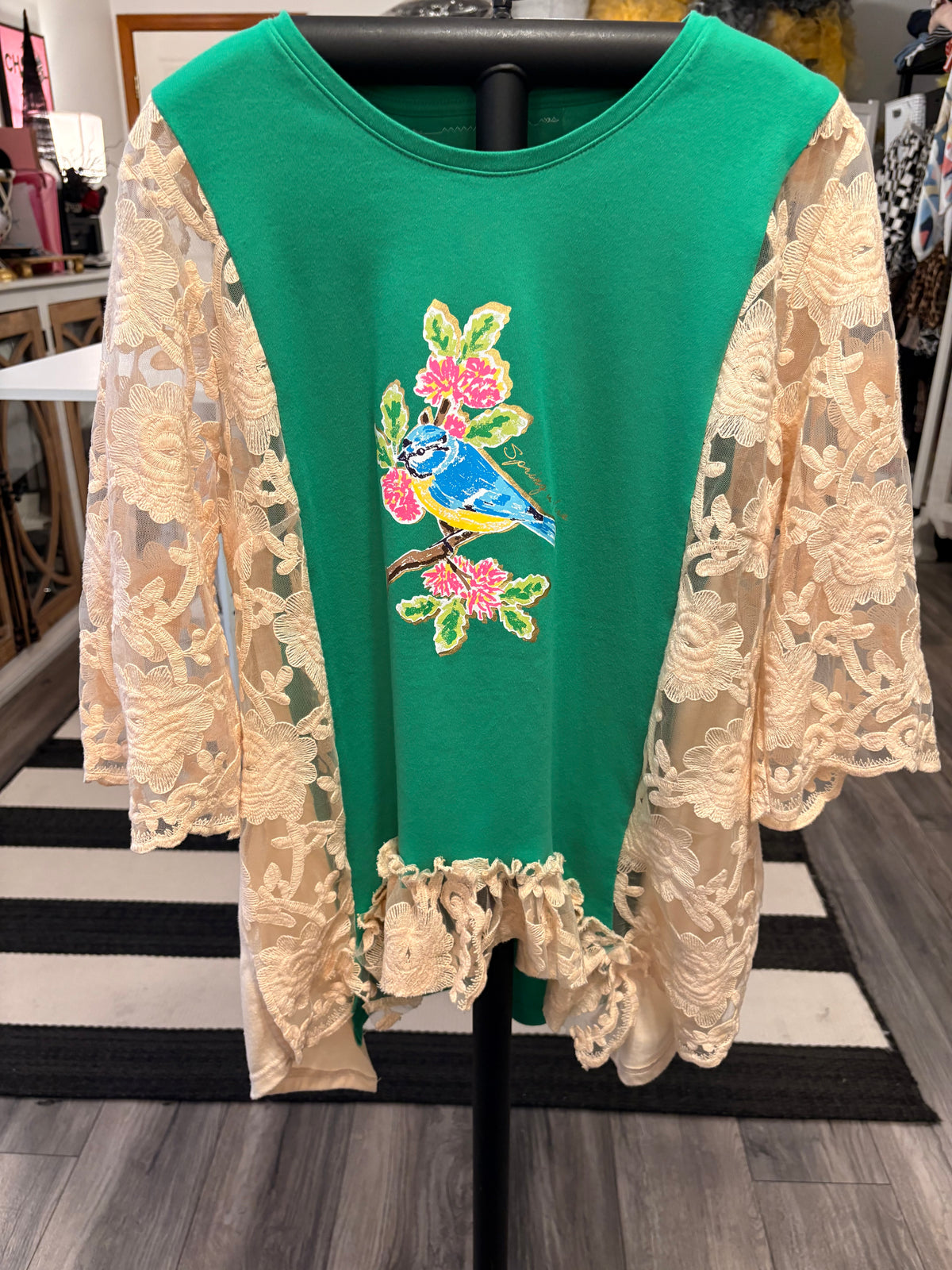 Lacey Glam Tee One Size Fits a Small to XXL