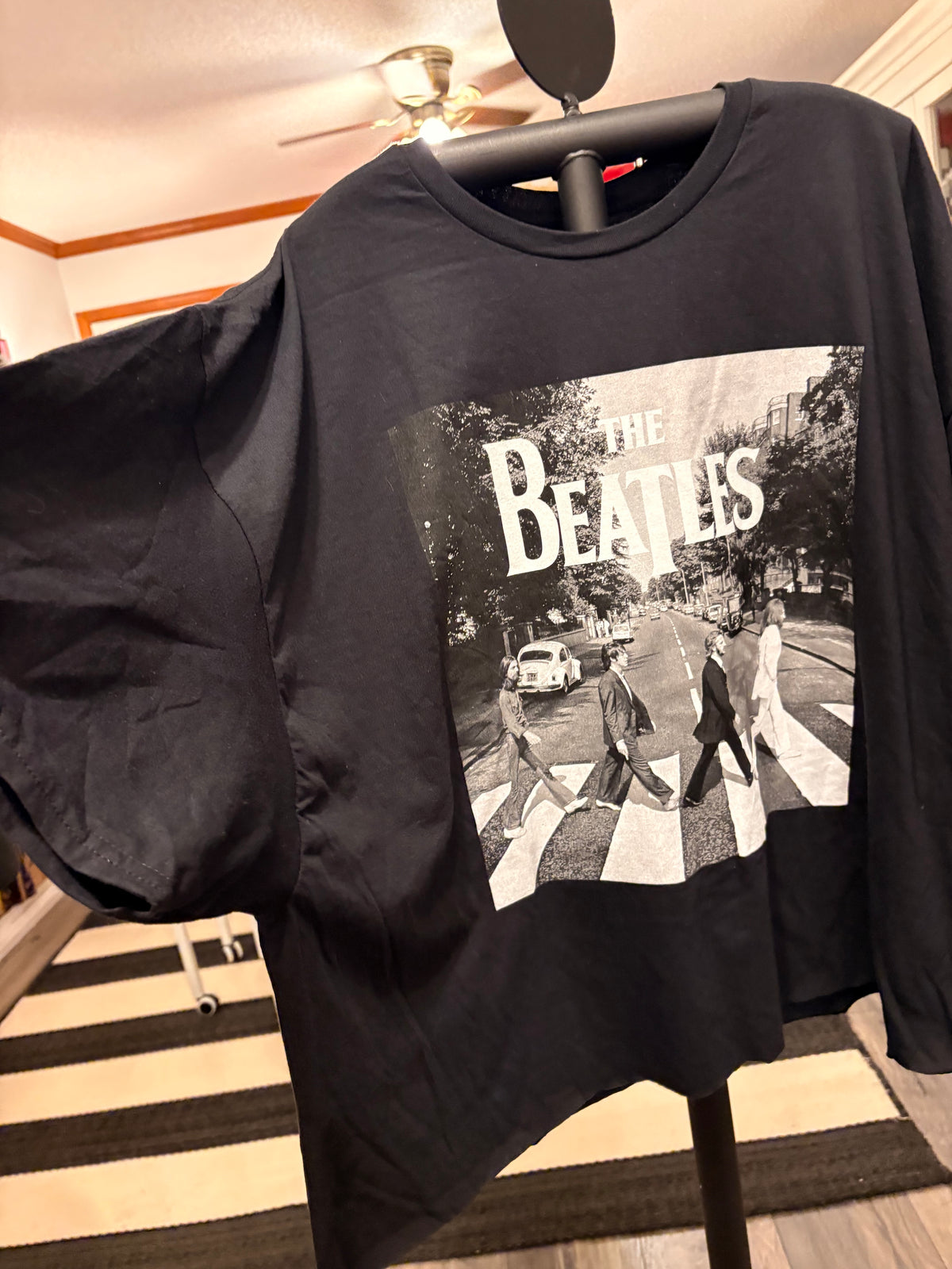 Let it Be Oversized Cut Off Tee